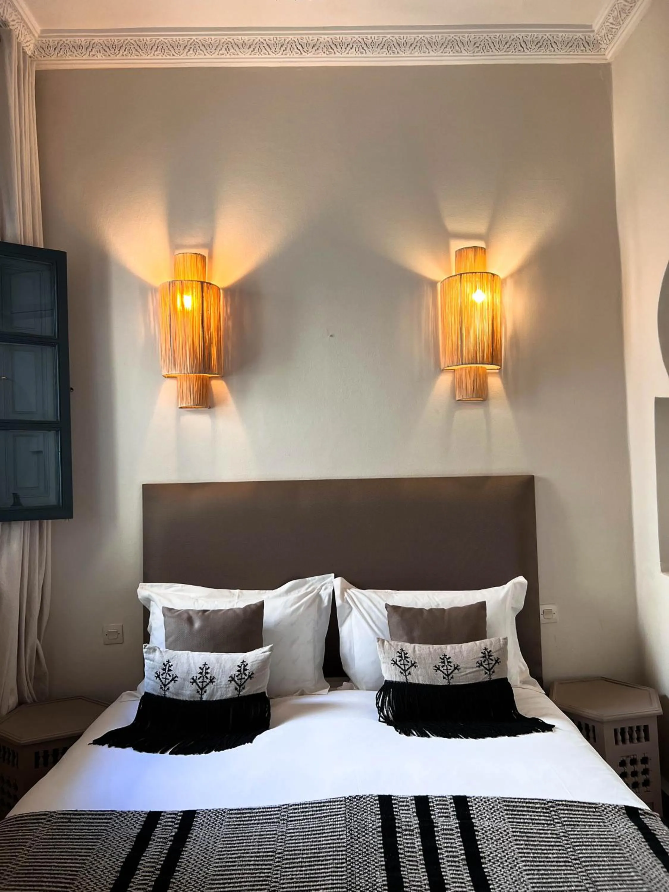 Bed in Riad Jonan & Spa