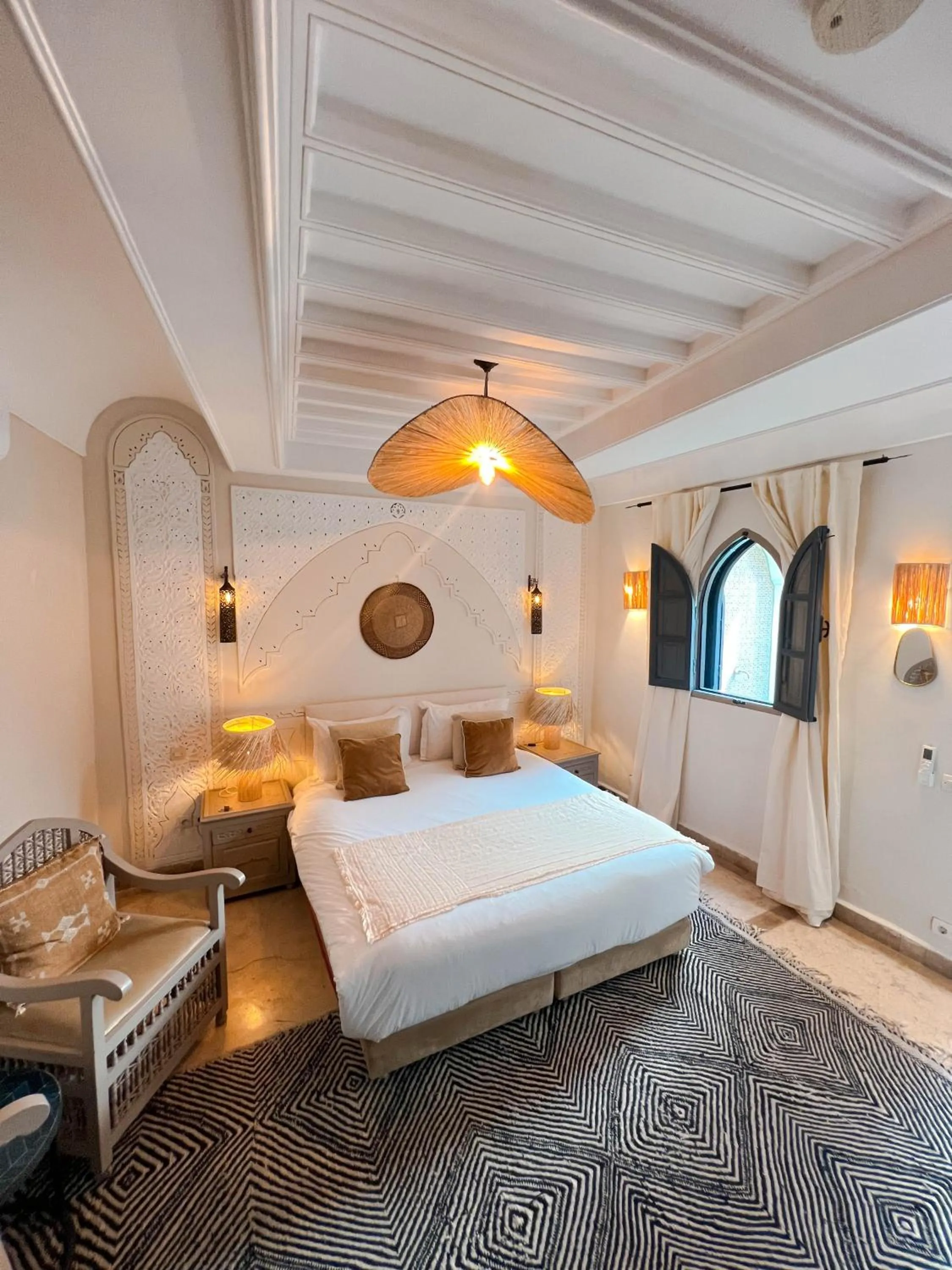 Bed in Riad Jonan & Spa
