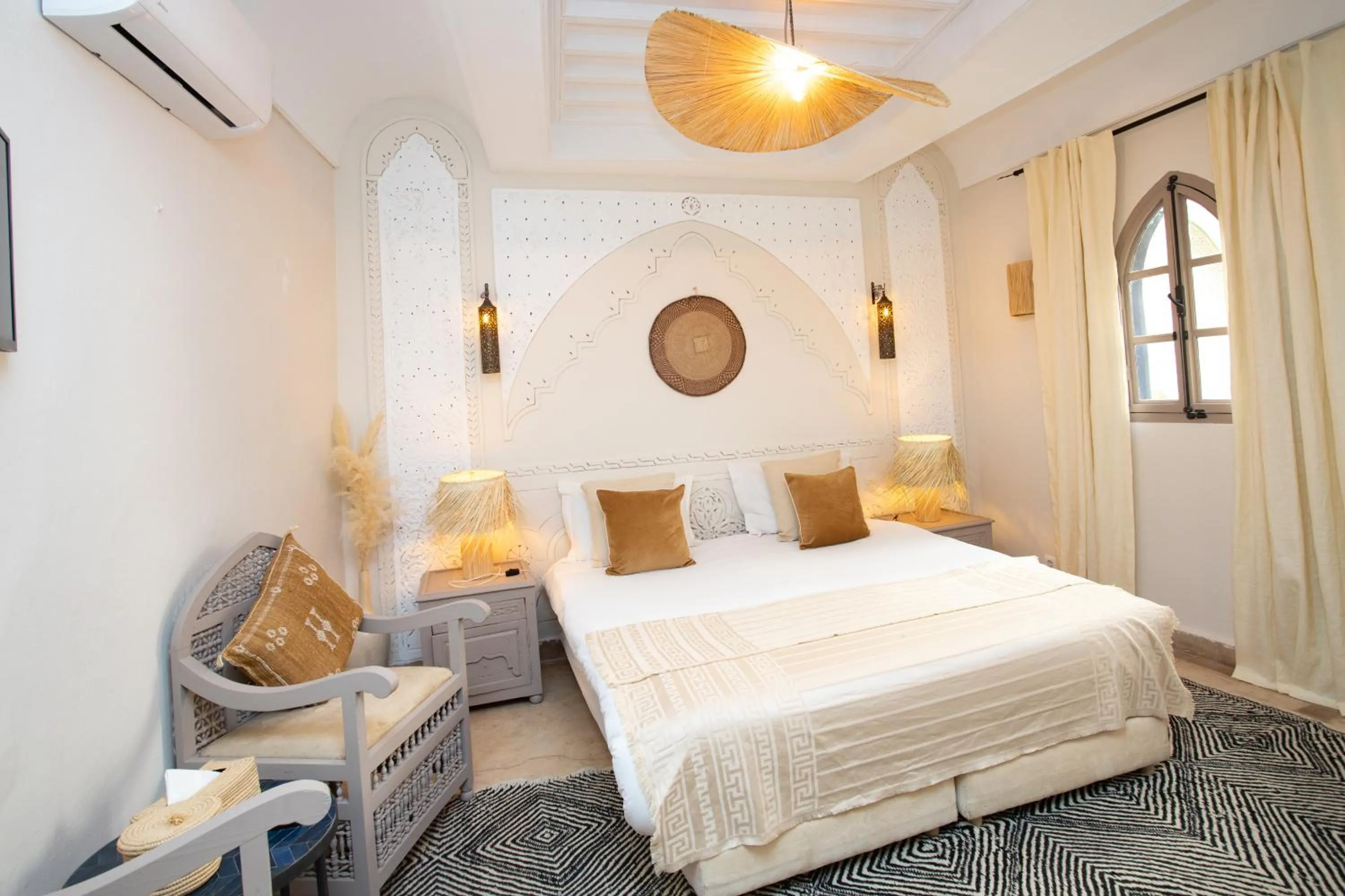Bed in Riad Jonan & Spa