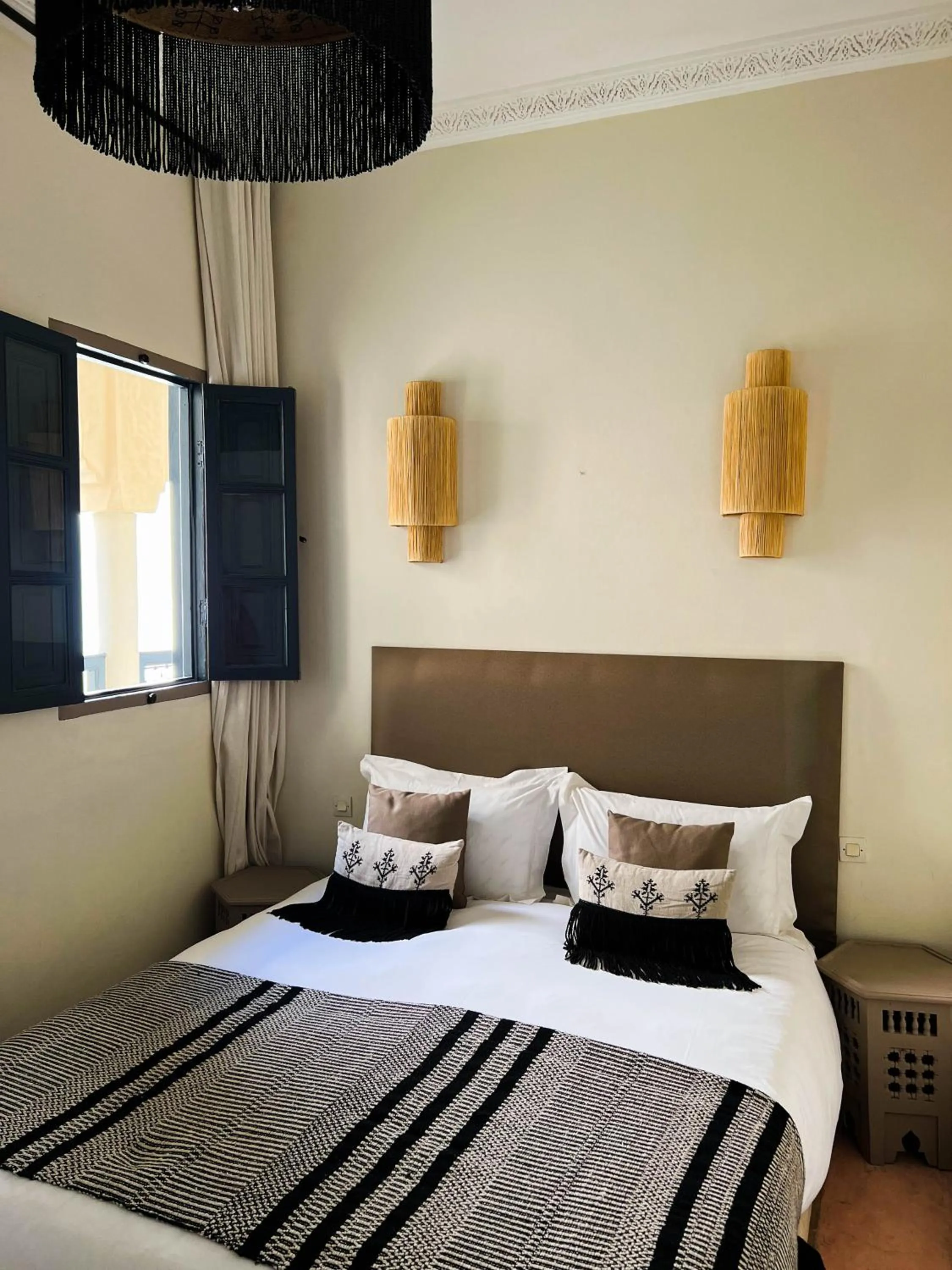 Bed in Riad Jonan & Spa