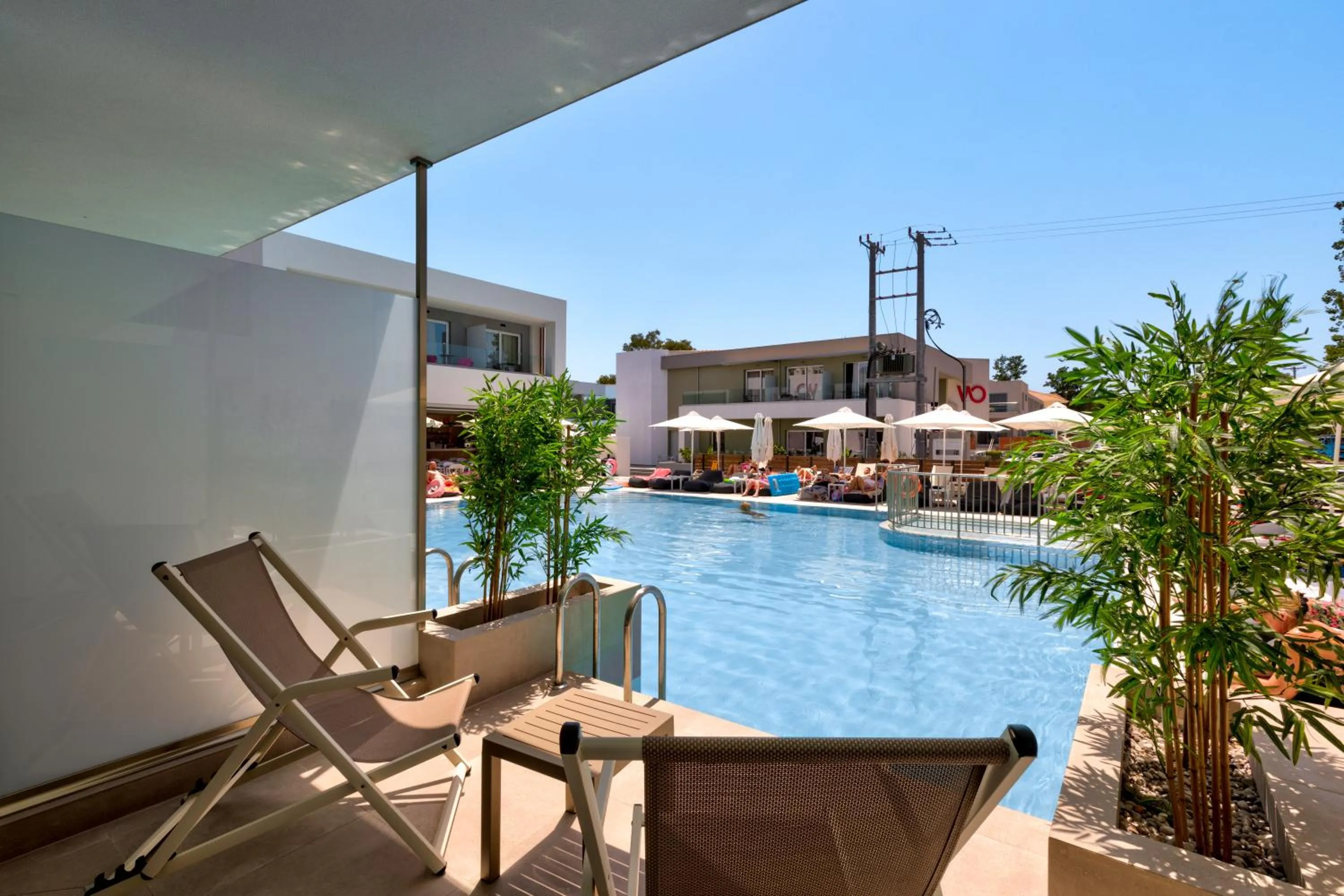 Balcony/Terrace in White Olive Premium Laganas