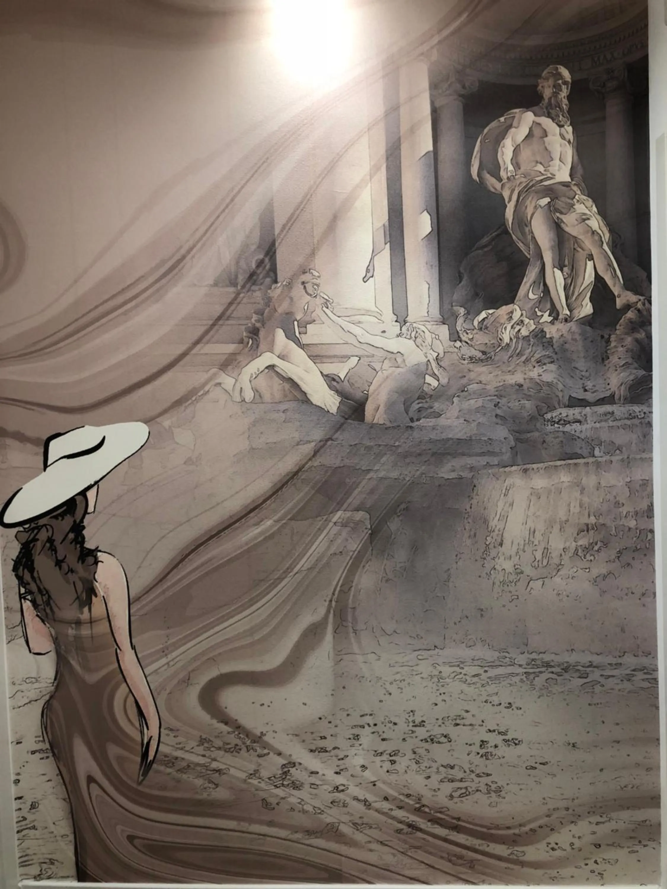 People in Trevi Portrait