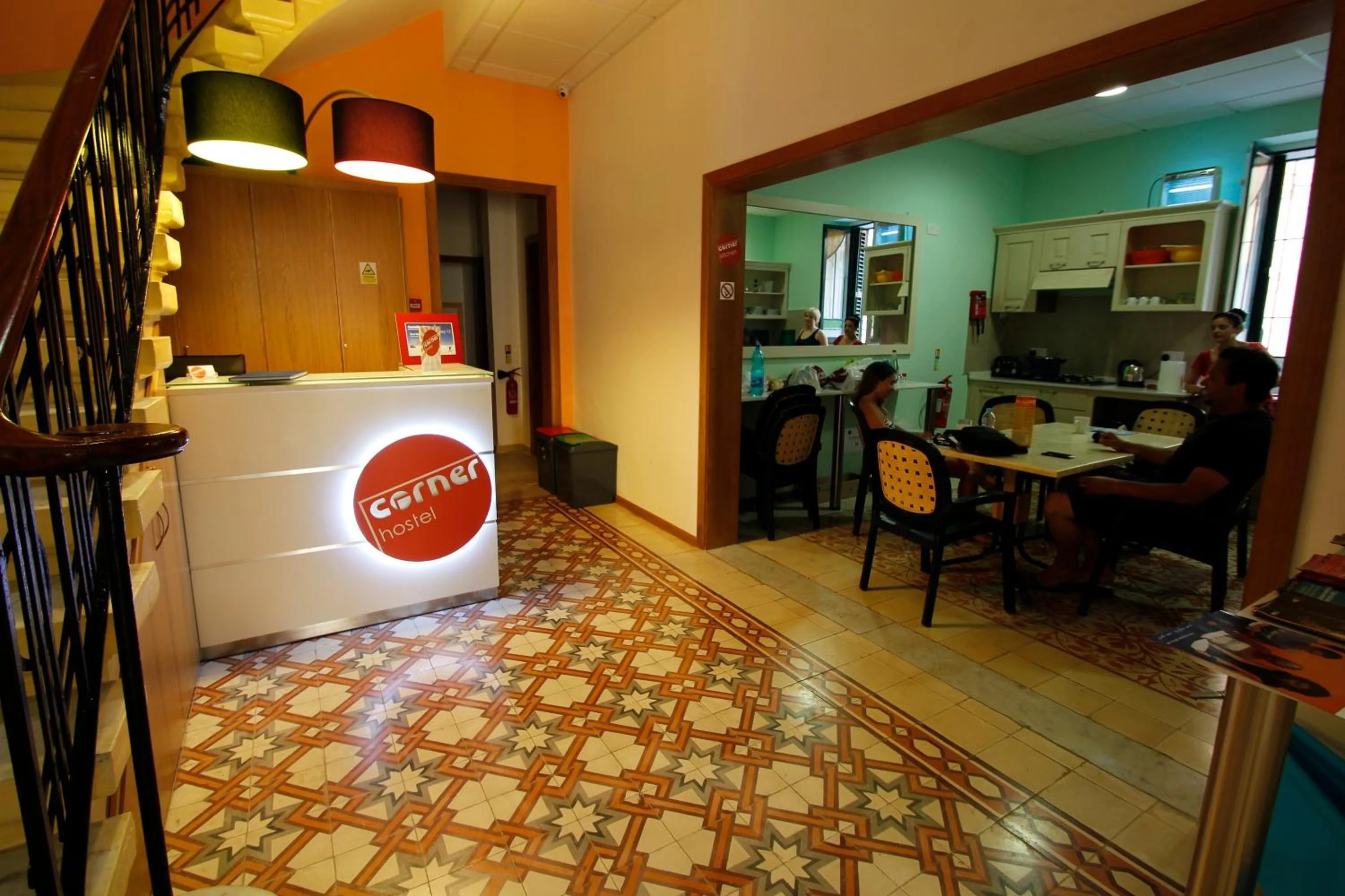 Lobby or reception in Corner Hostel