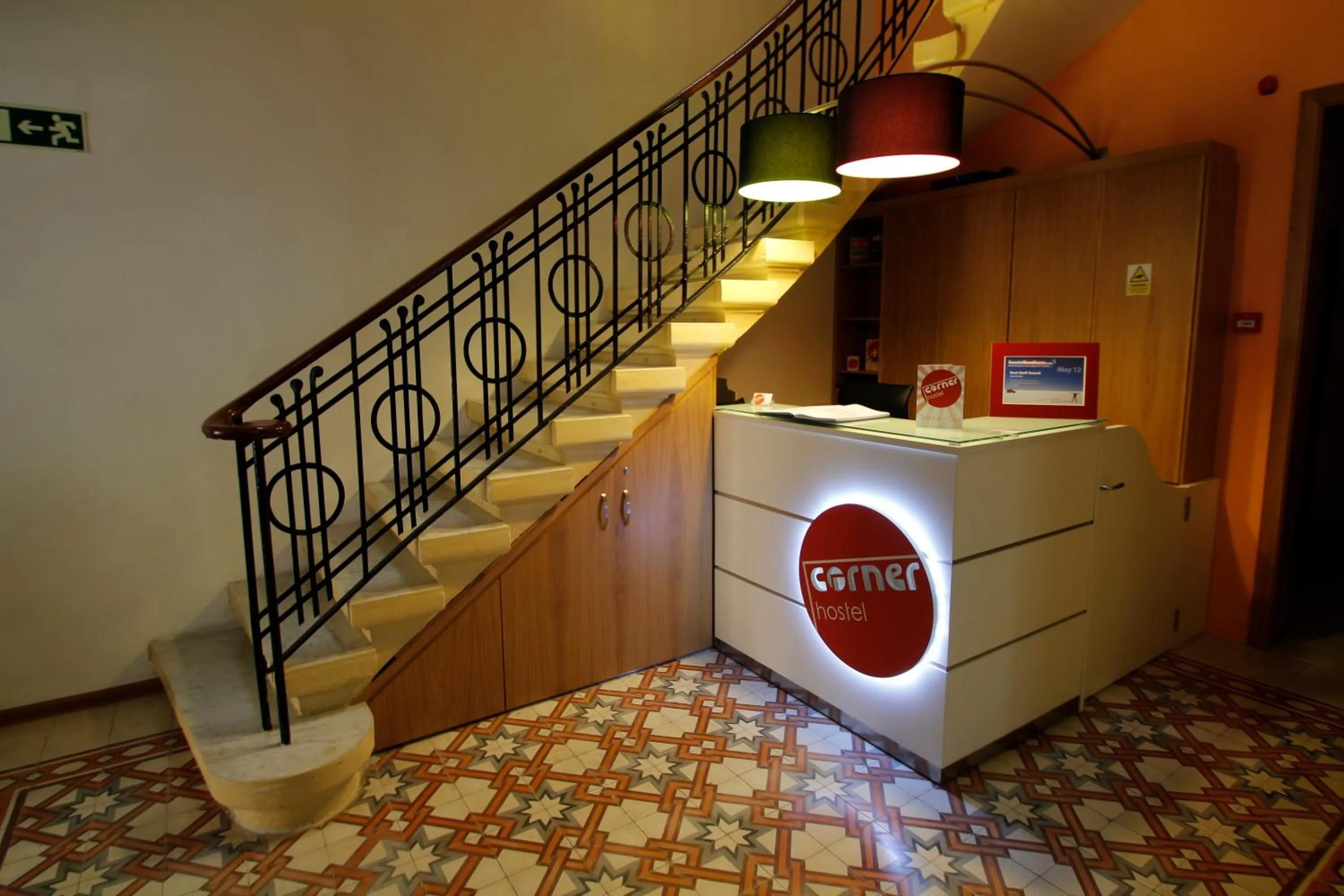 Lobby or reception in Corner Hostel