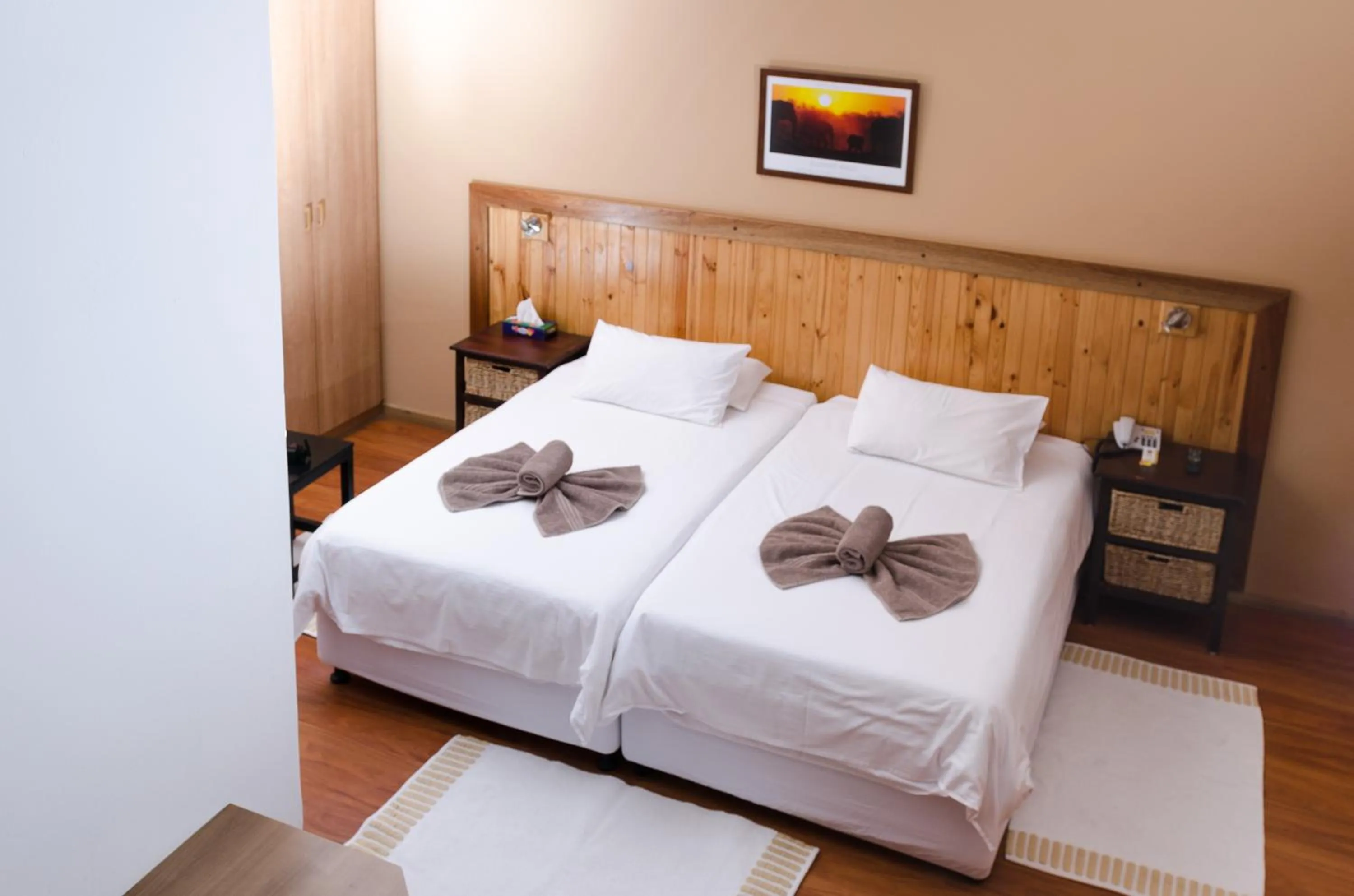 Decorative detail, Bed in Hotel Deutsches Haus Swakopmund