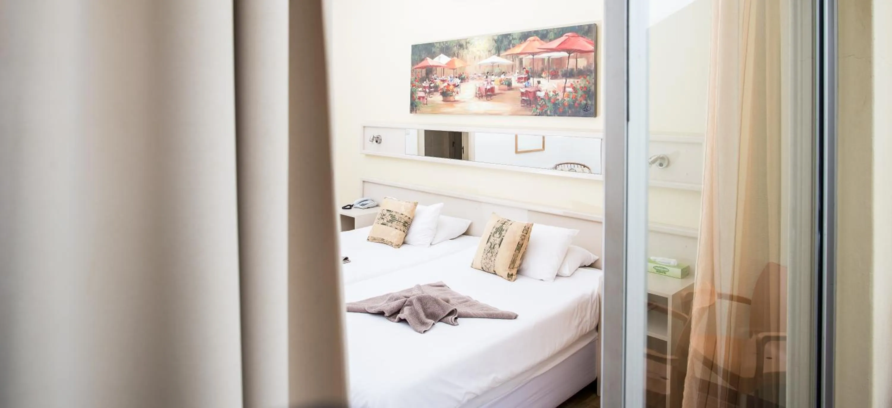 Decorative detail, Bed in Hotel Deutsches Haus Swakopmund