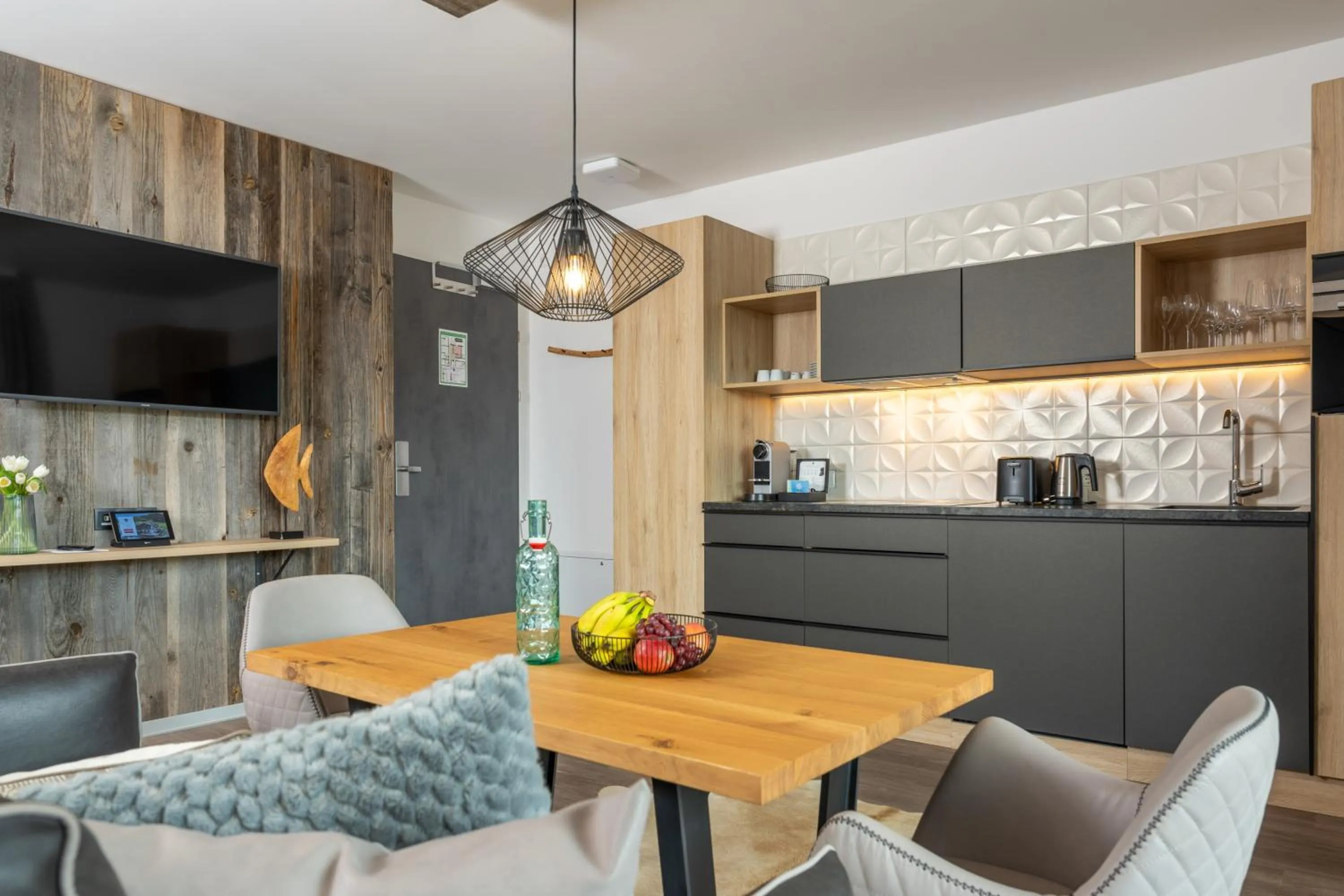 Kitchen or kitchenette in Stockinggut by AvenidA