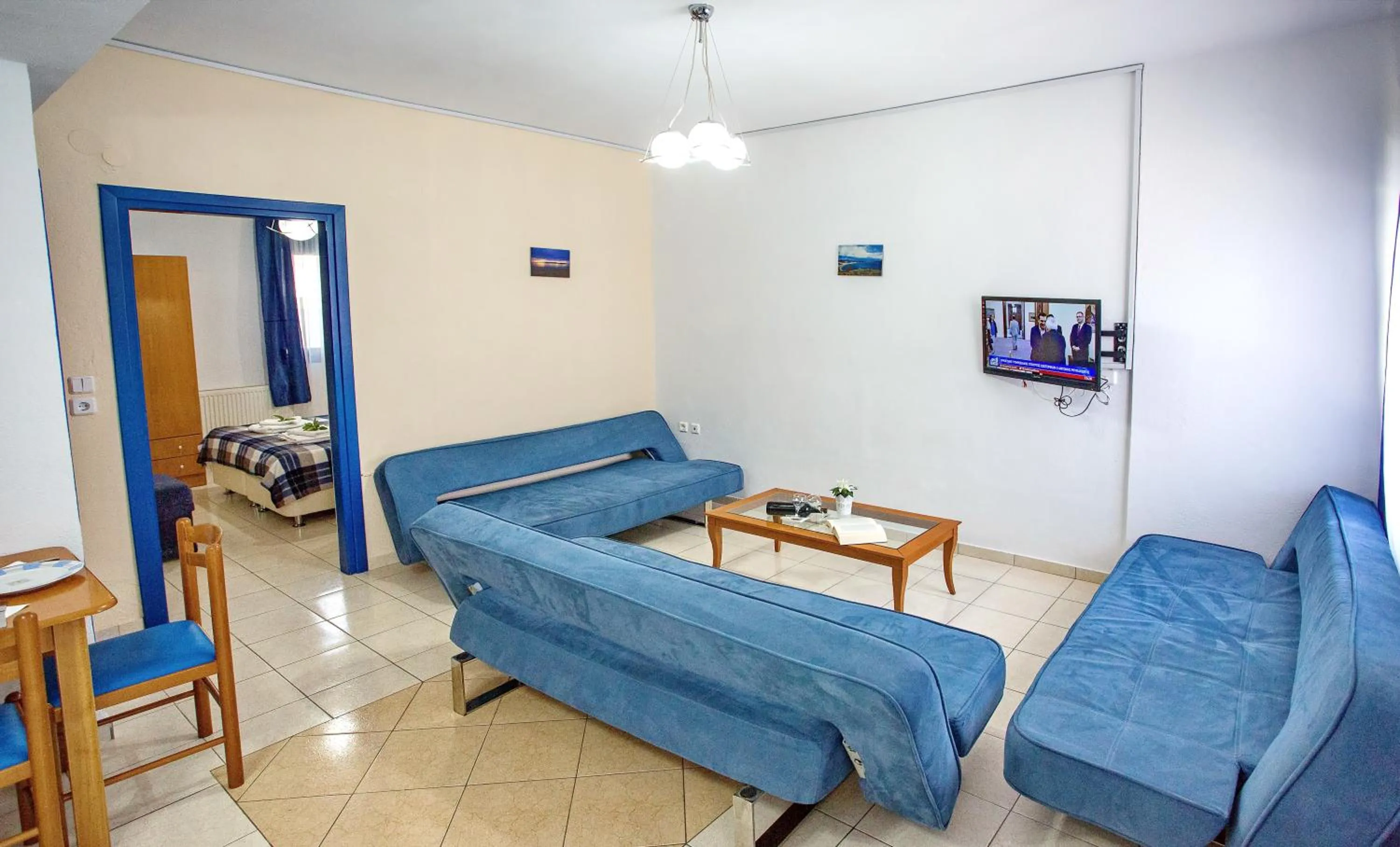 Living room in The Blue Beach Apartments