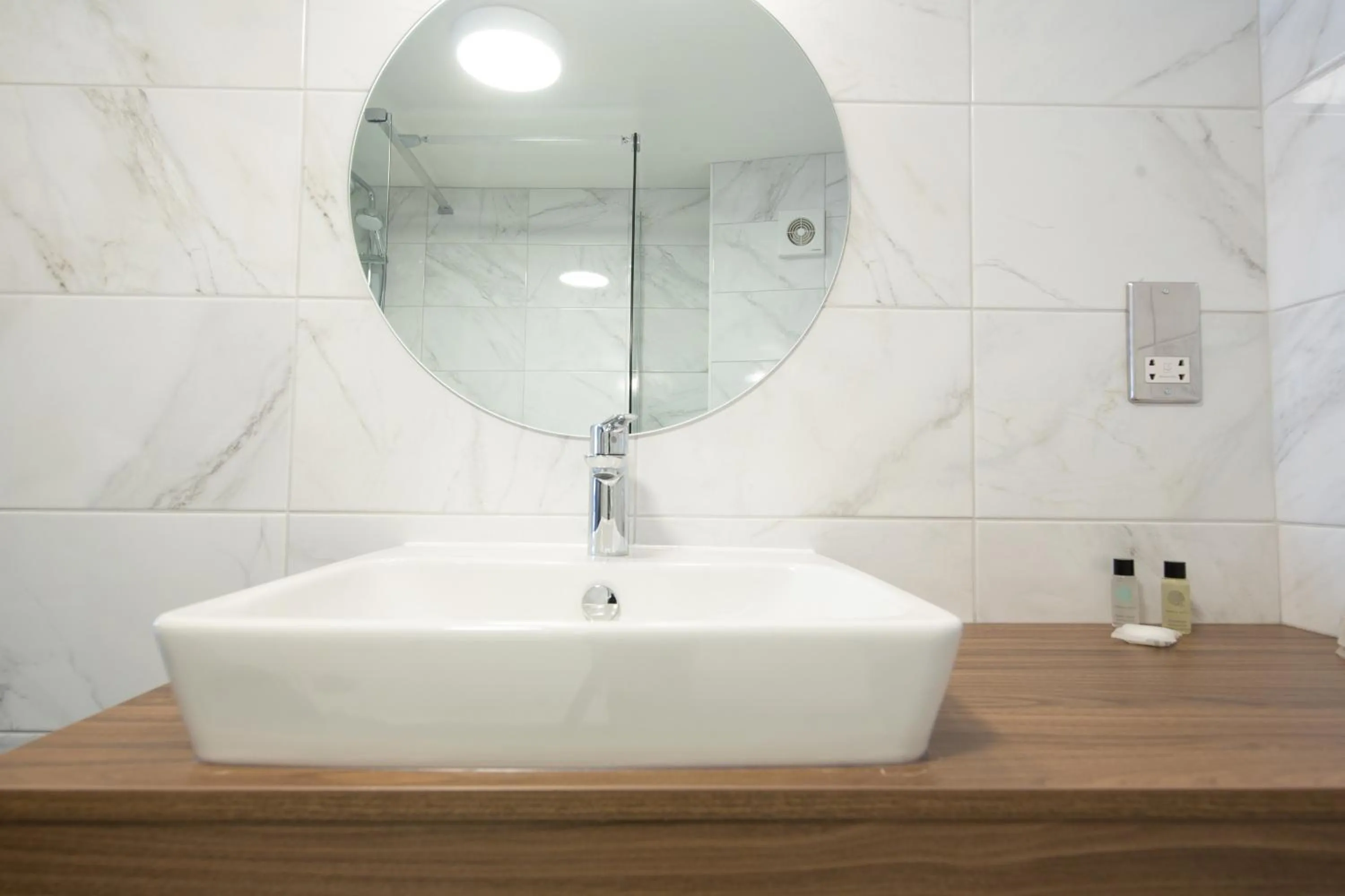 Bathroom in Bredbury Hall Hotel