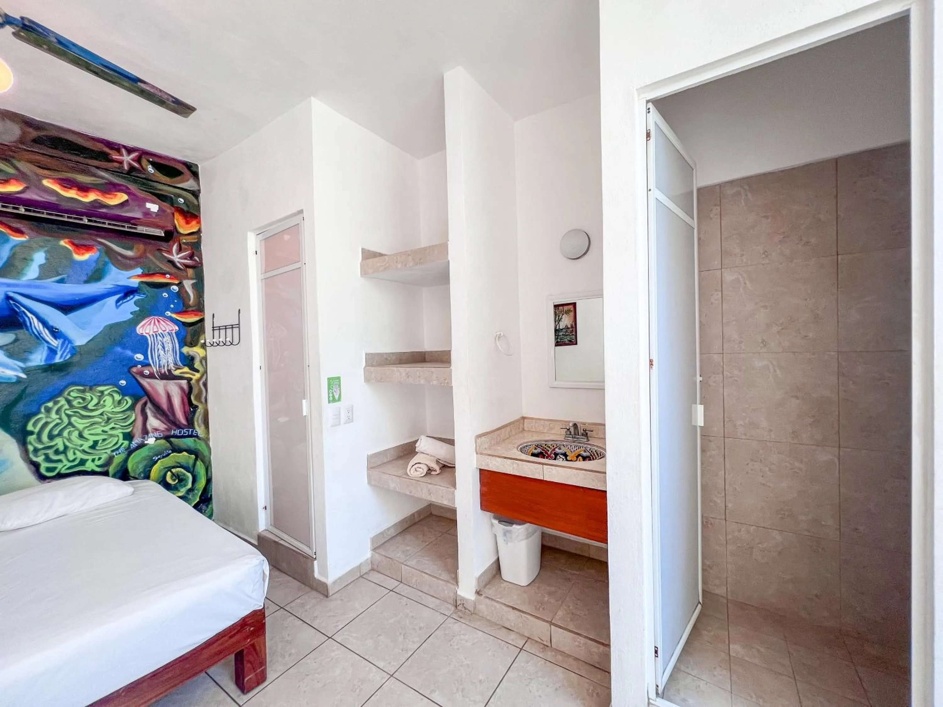 Toilet, Bed in ITH Sayulita Amazing Surf Hostel