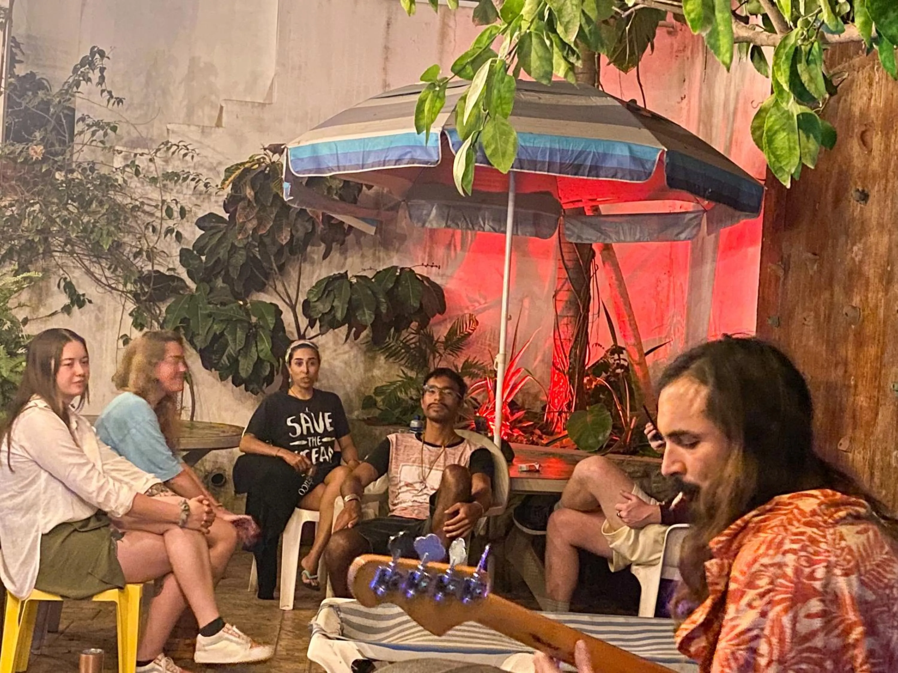 group of guests in ITH Sayulita Amazing Surf Hostel