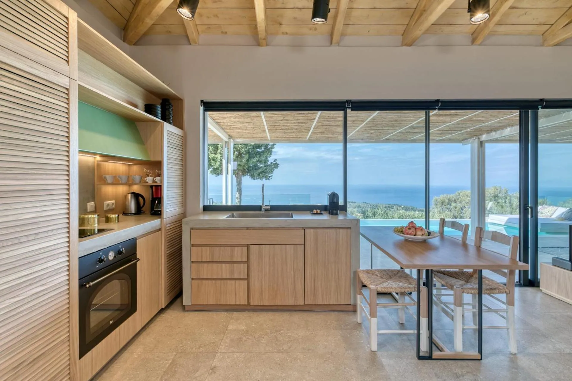 Kitchen or kitchenette in Artblue Villas