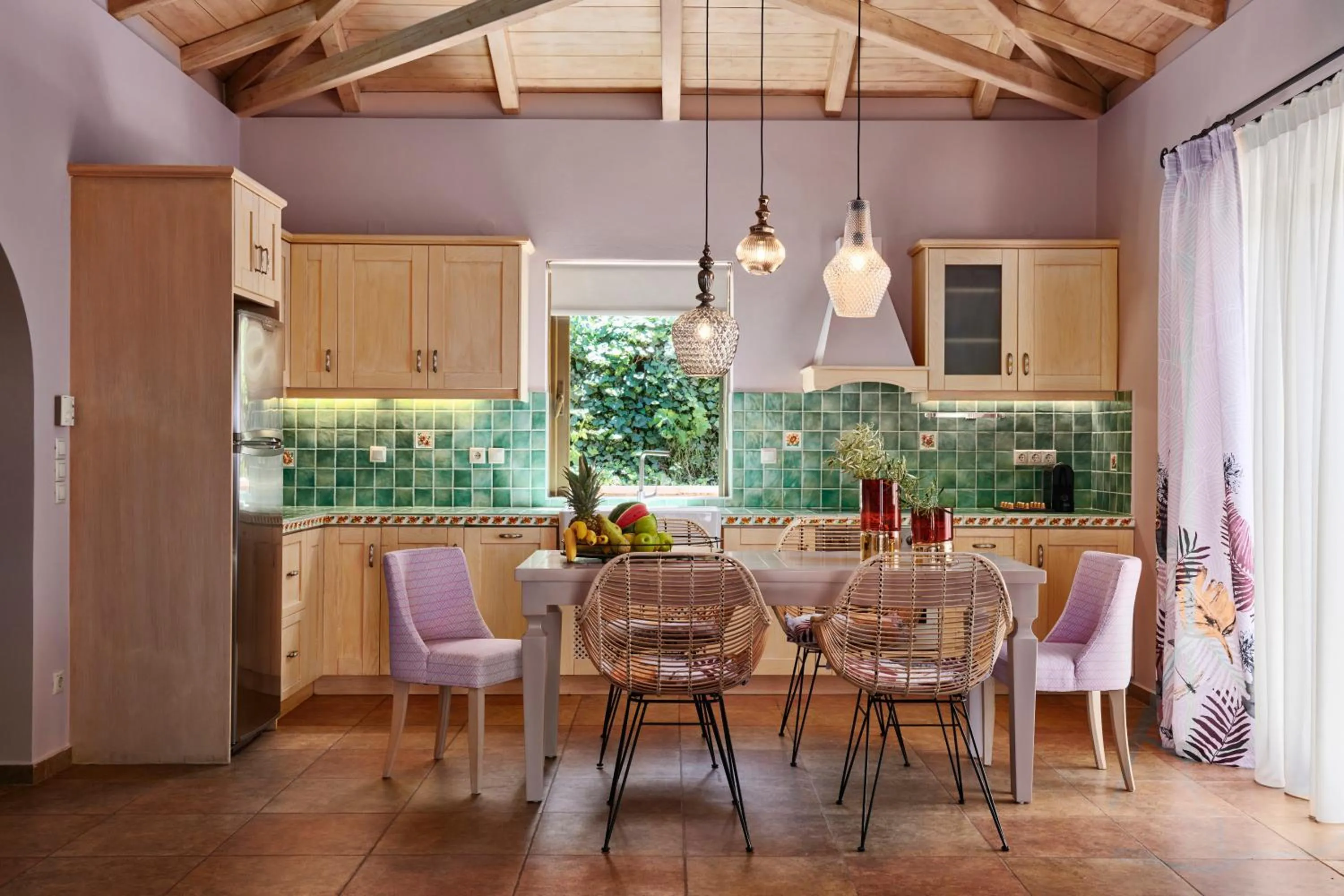 Dining area in Artblue Villas