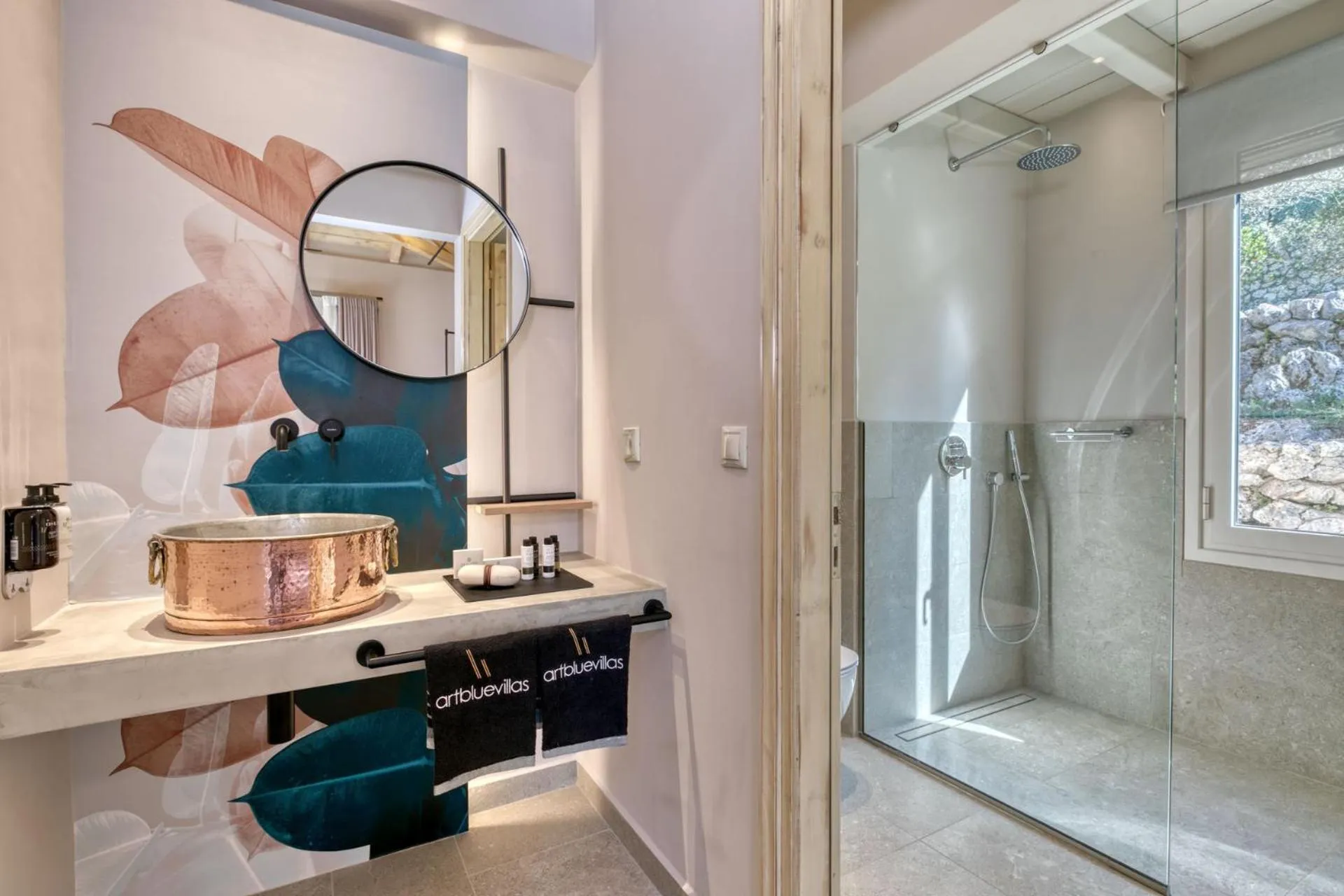 Bathroom in Artblue Villas