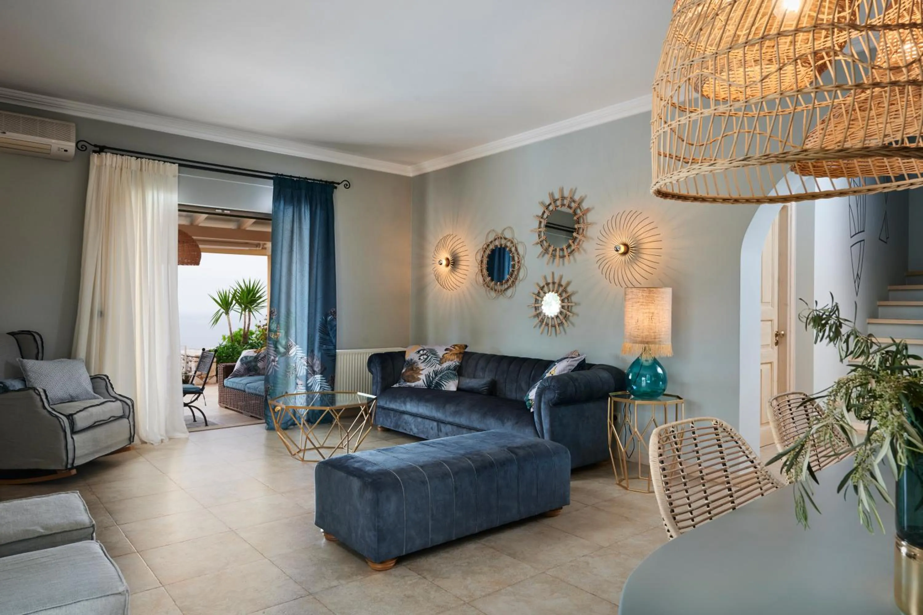 Living room in Artblue Villas