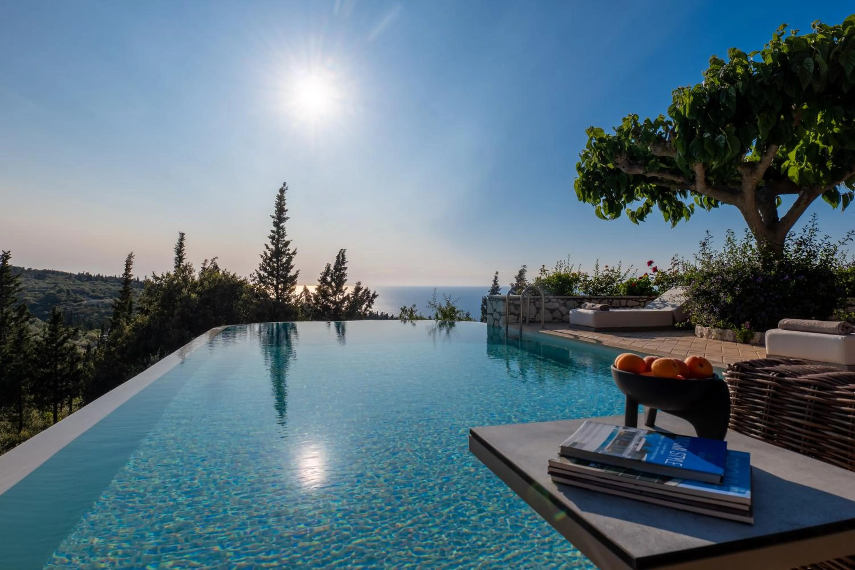 Pool view in Artblue Villas