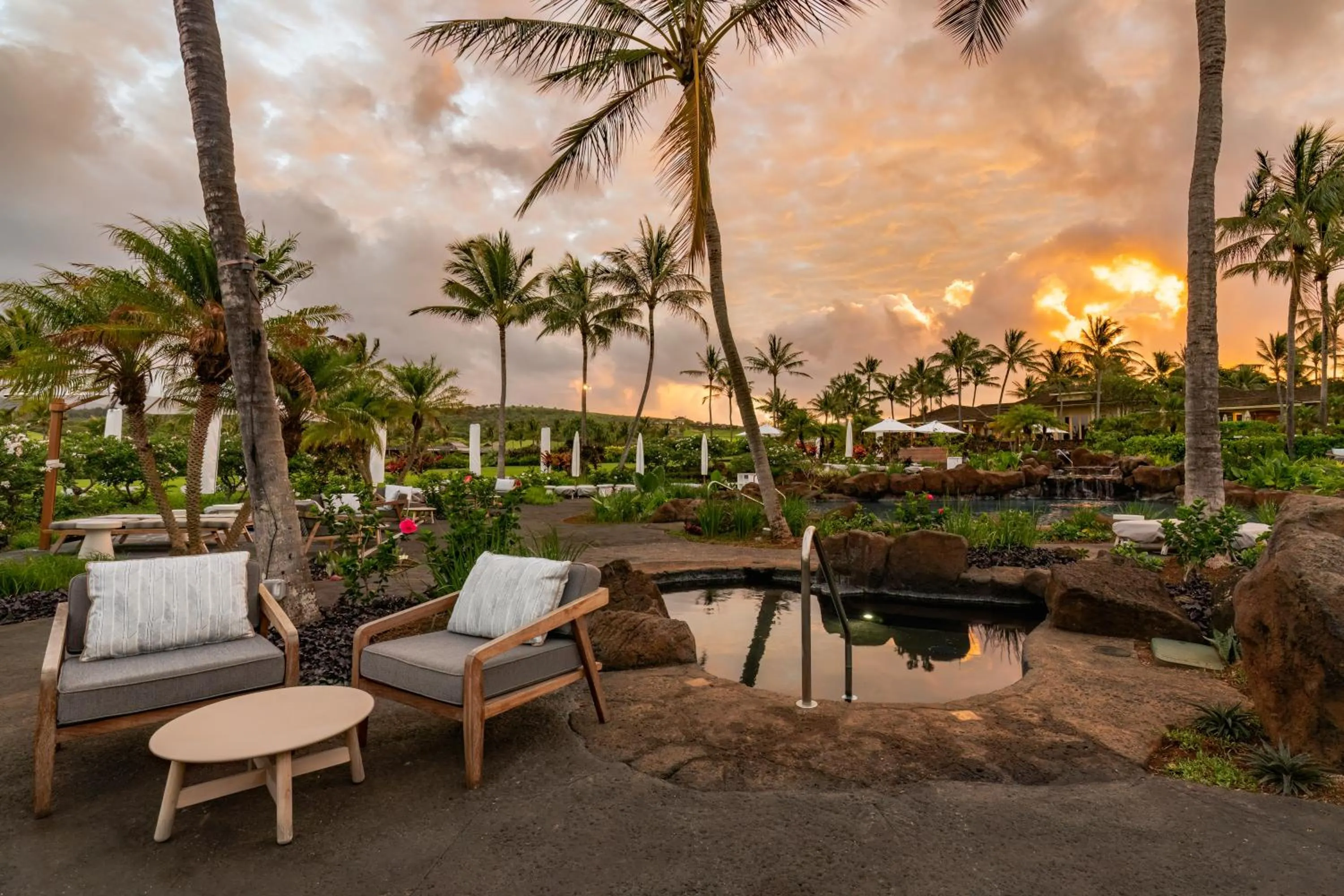 Hot Tub in The Lodge at Kukuiula - CoralTree Residence Collection
