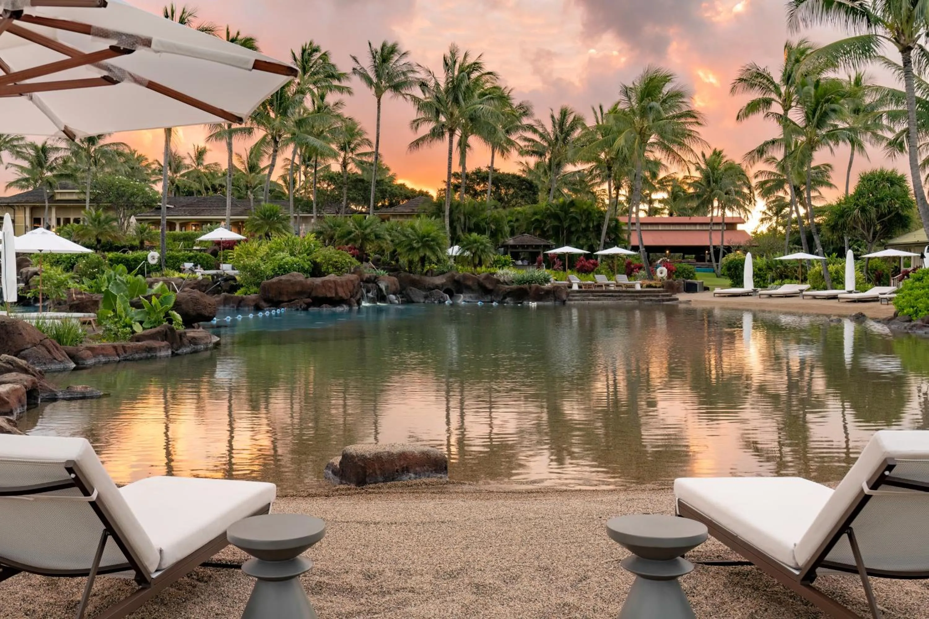 Pool view in The Lodge at Kukuiula - CoralTree Residence Collection