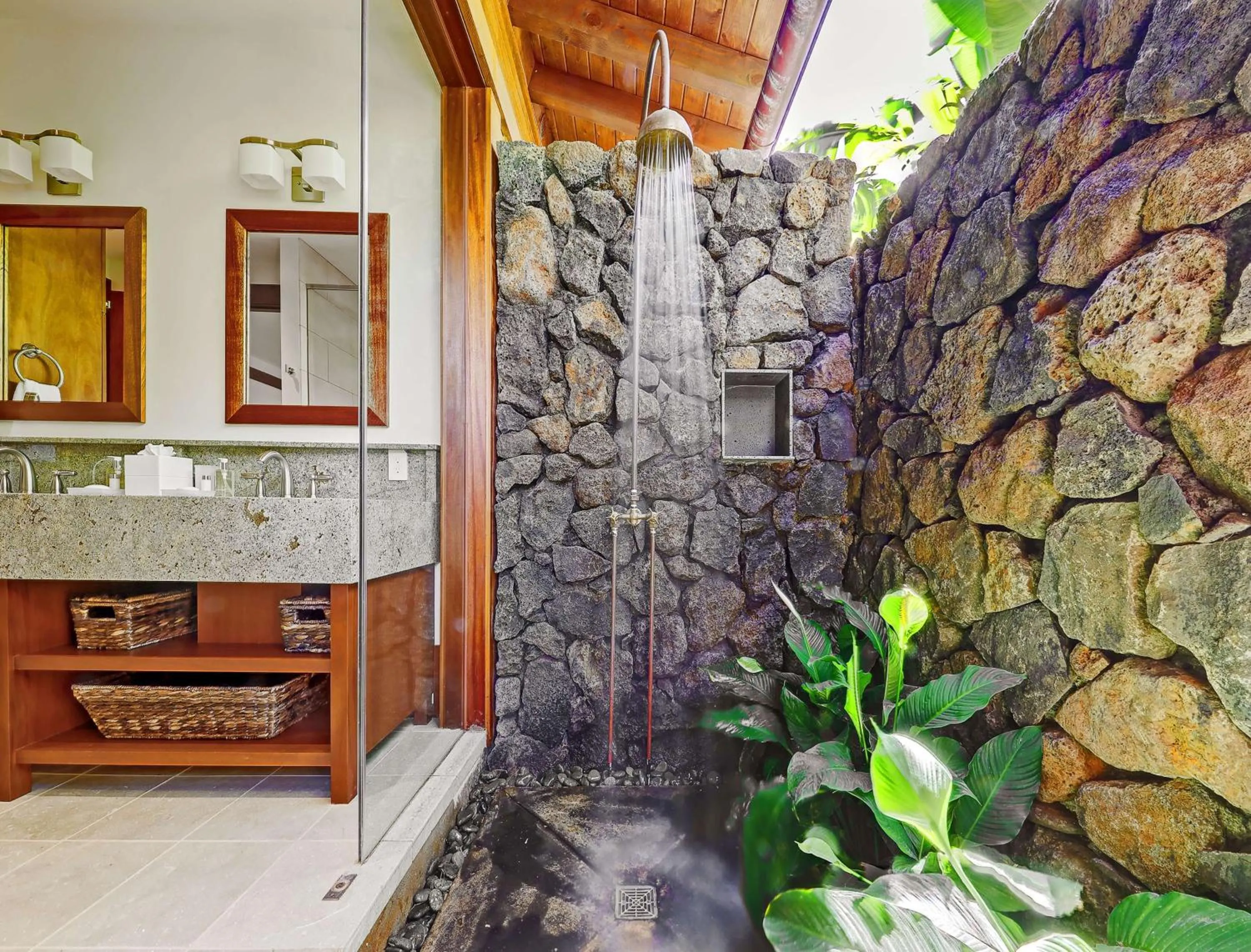 Bathroom in The Lodge at Kukuiula - CoralTree Residence Collection
