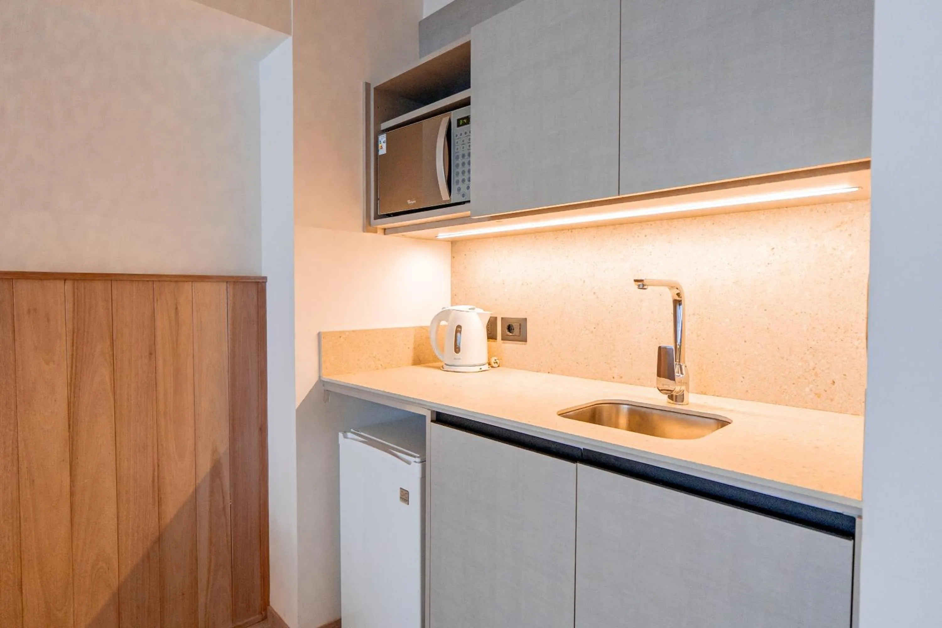 Kitchen or kitchenette in Atlántico Boutique Hotel