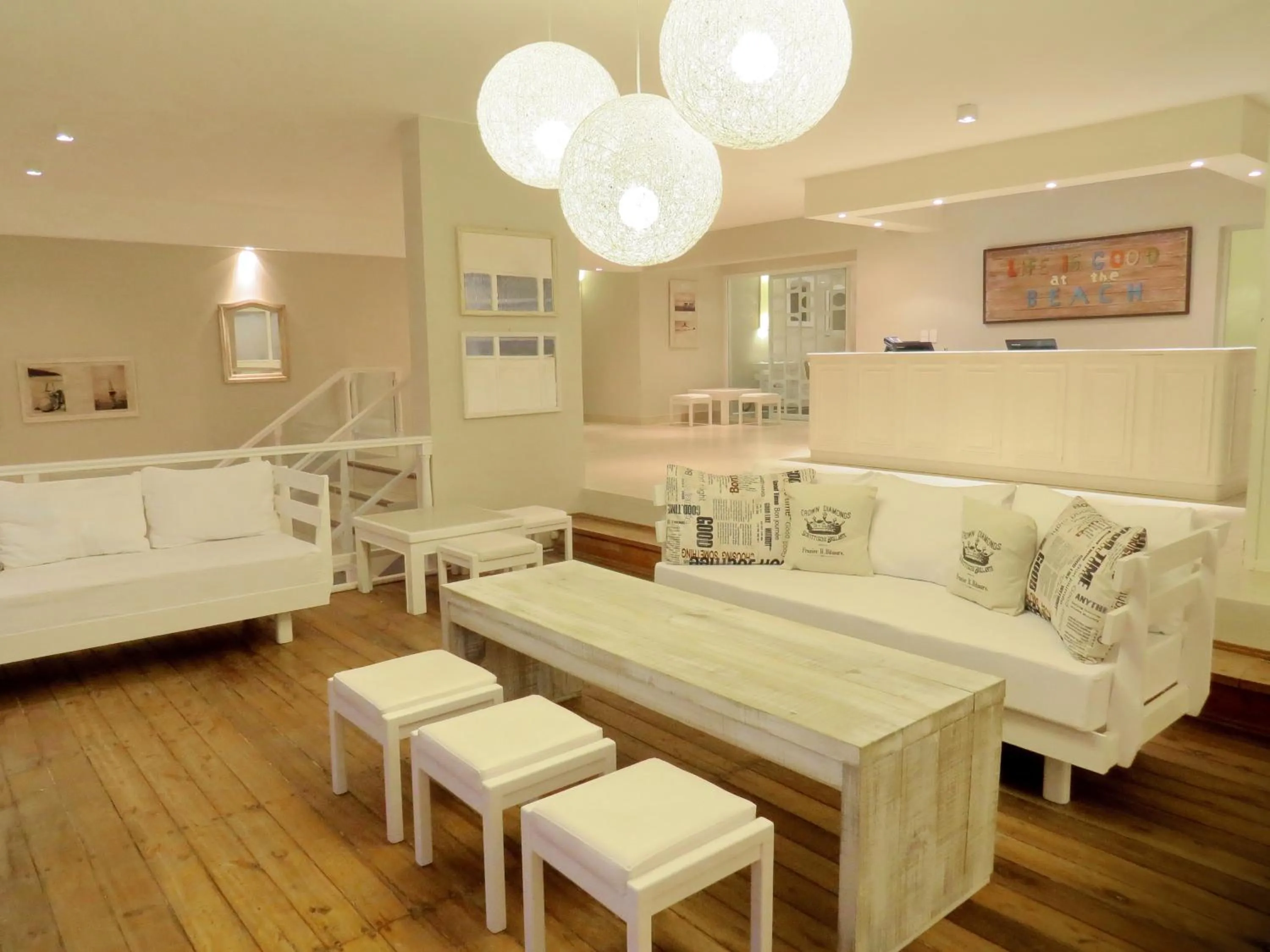 Communal lounge/ TV room, Bed in Atlántico Boutique Hotel