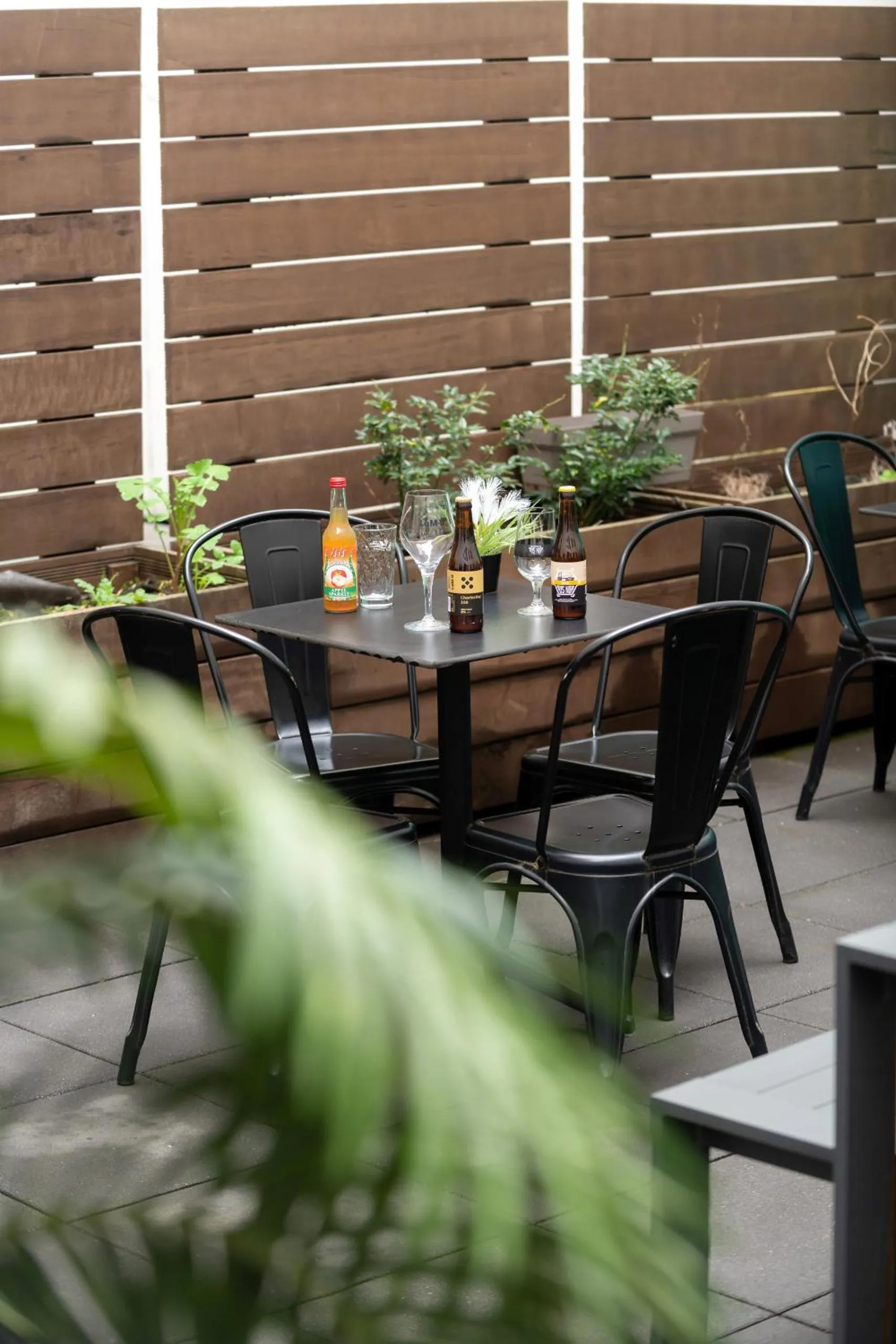 Balcony/Terrace in Auberge Jeunesse Charleroi Youth Hostel