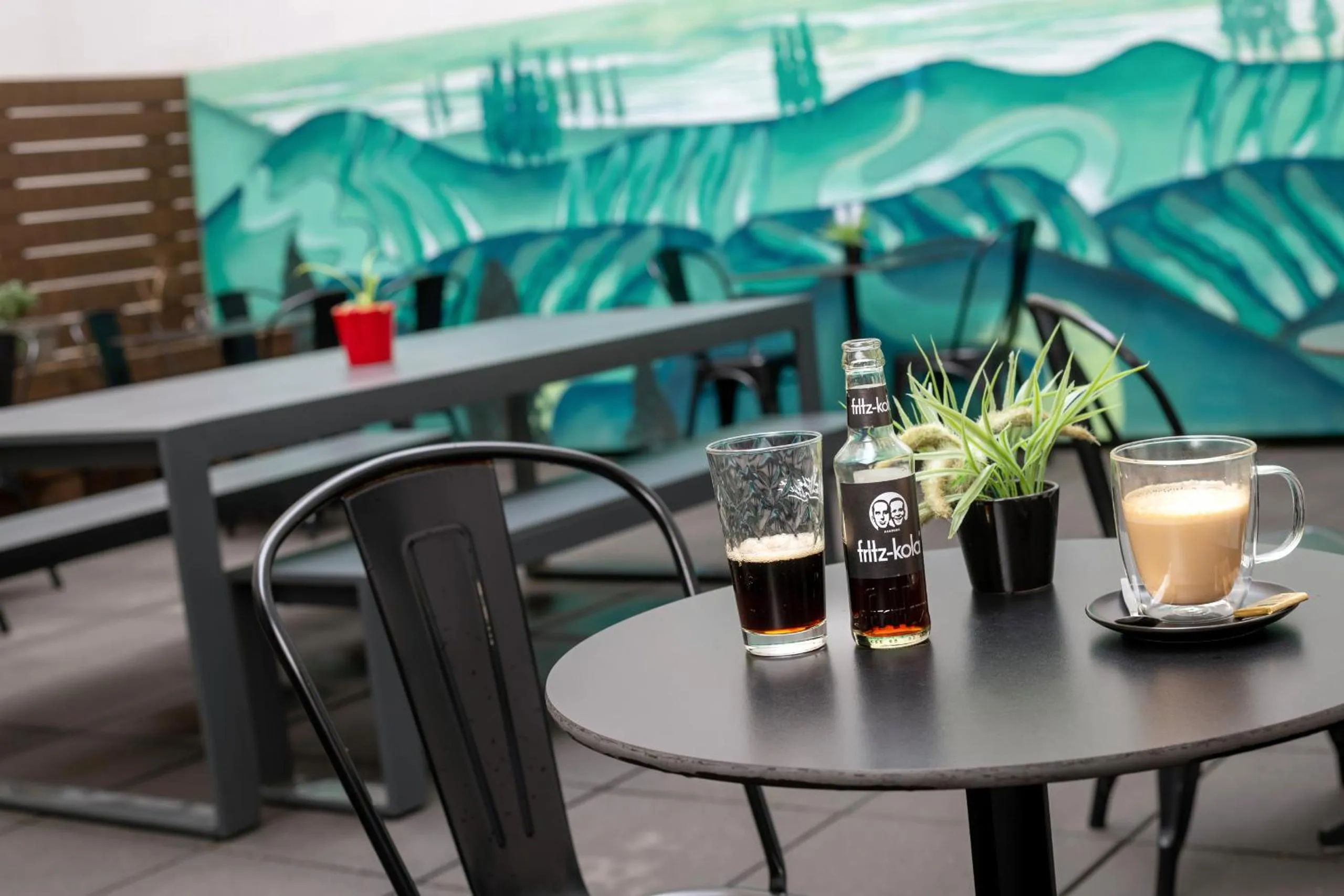 Balcony/Terrace in Auberge Jeunesse Charleroi Youth Hostel