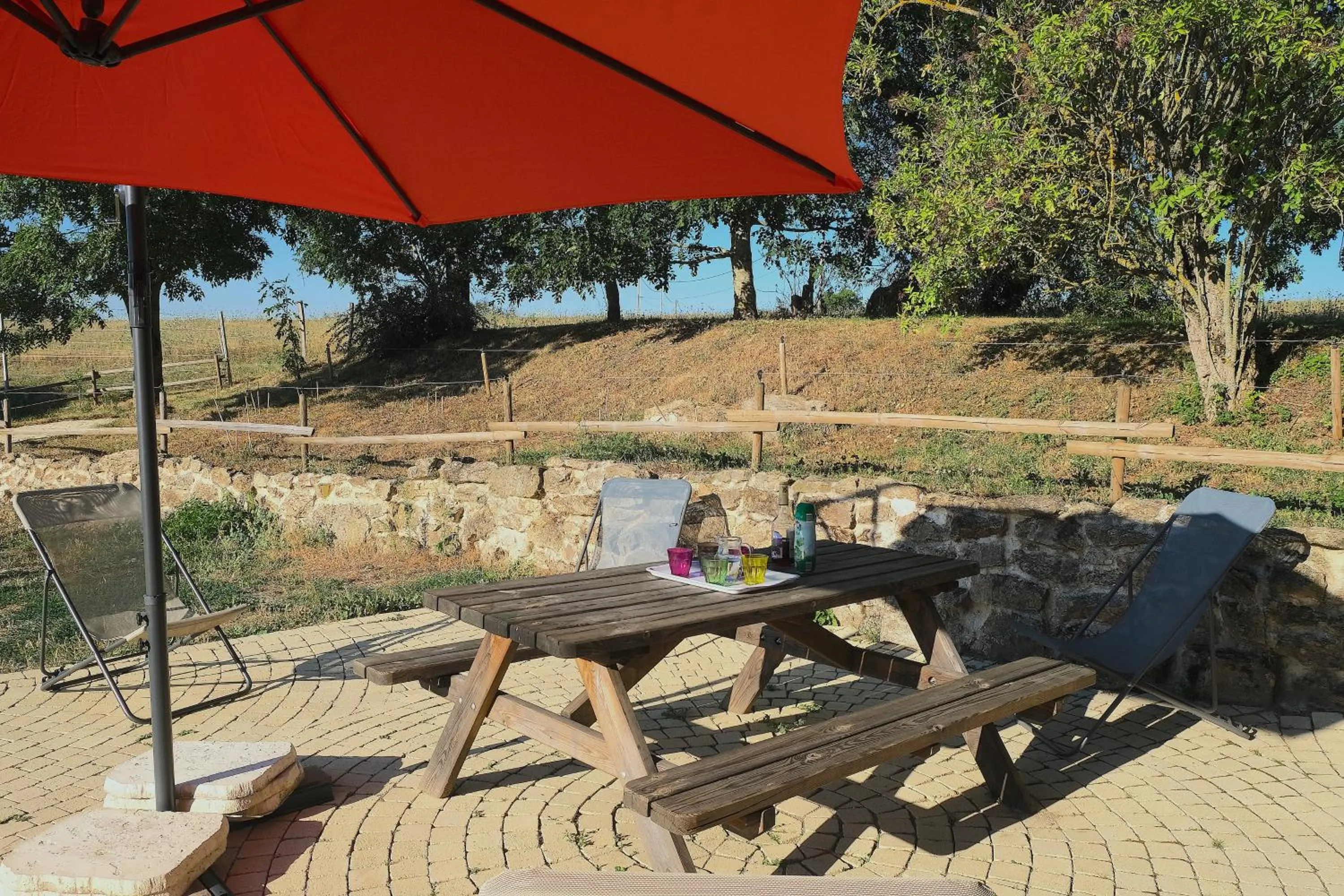 Patio in le Corral chambre d'hôte