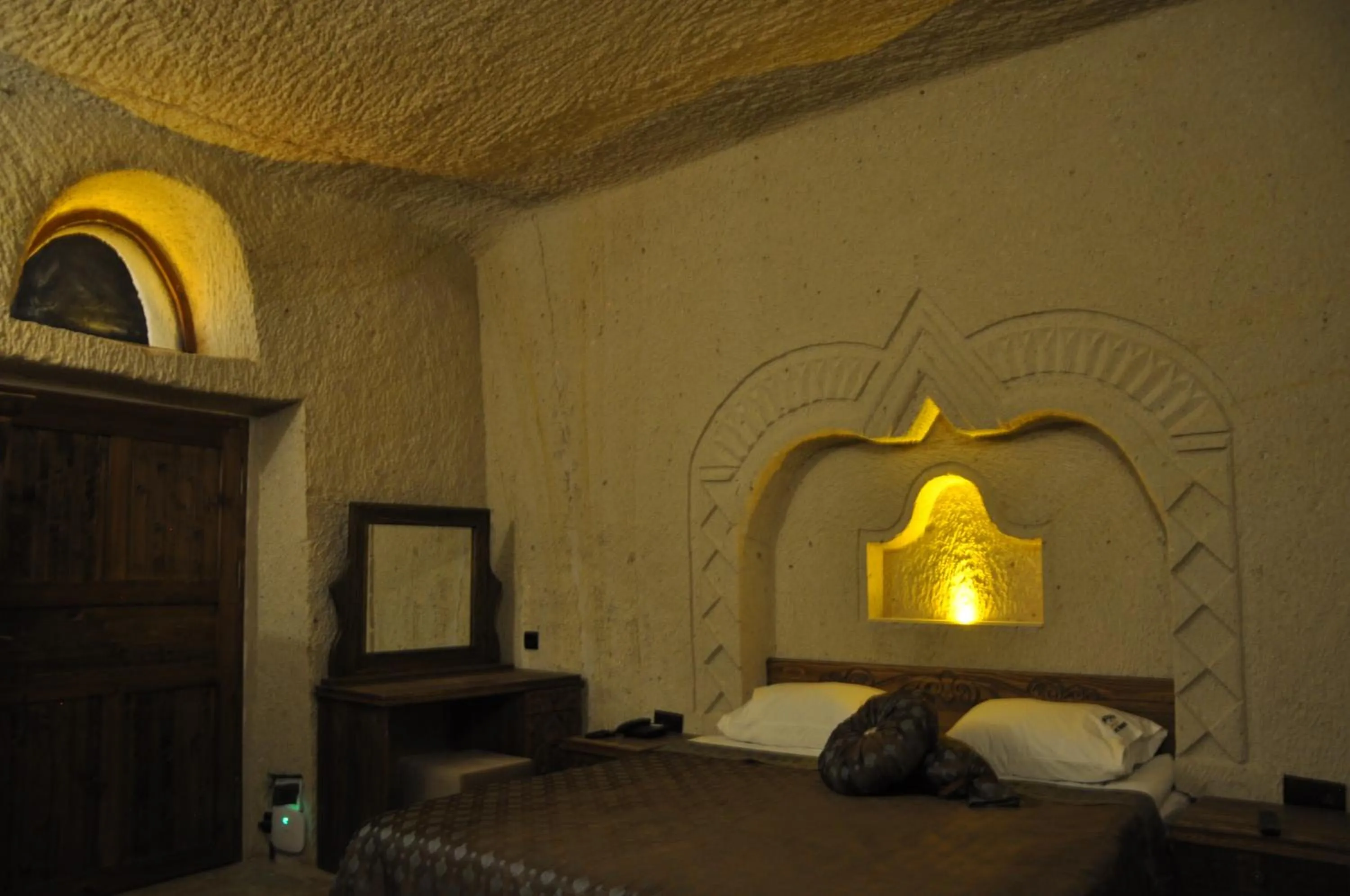 Bed in Çavuşin Cave House-Cappadocia