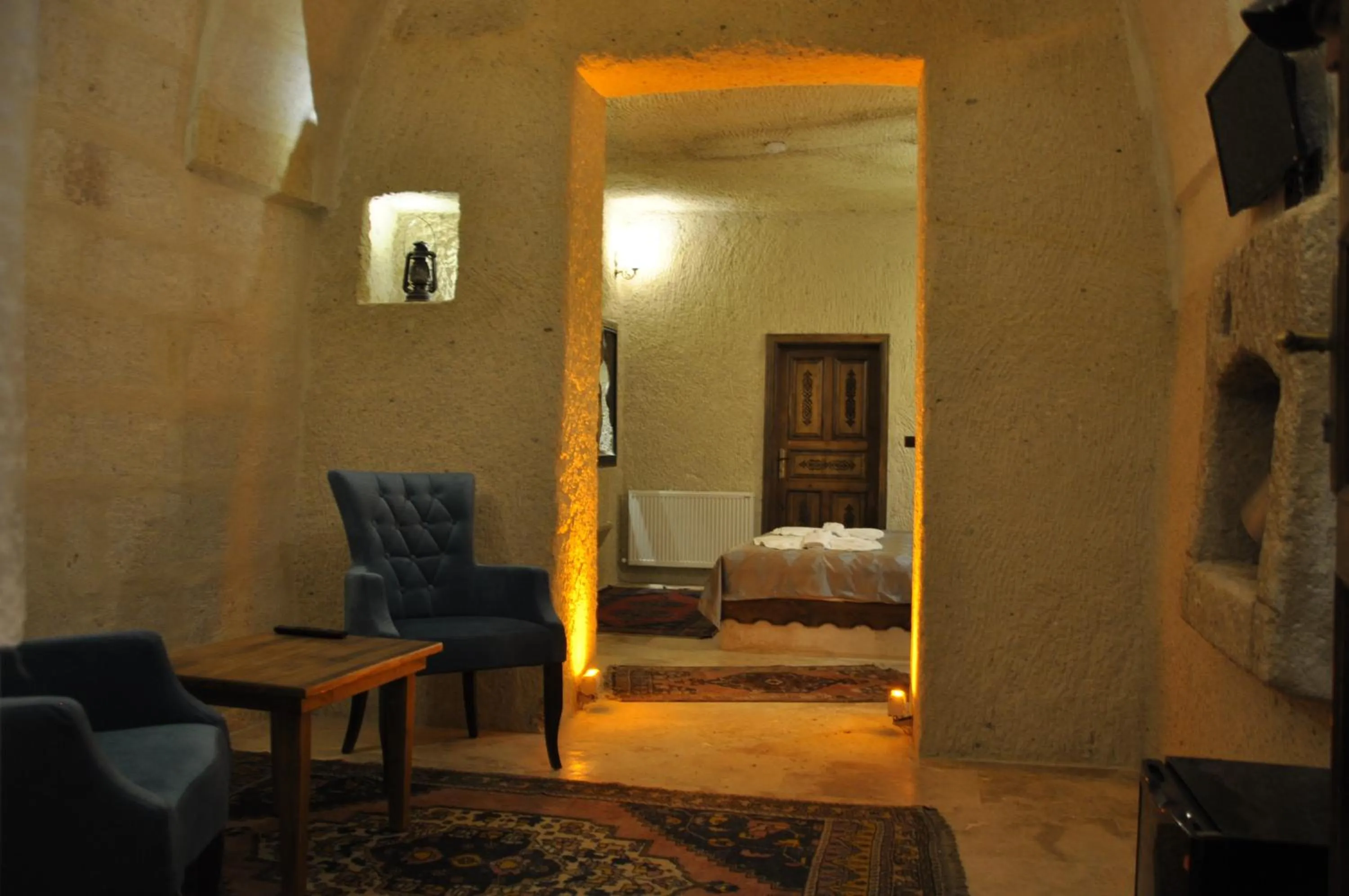 Bed in Çavuşin Cave House-Cappadocia
