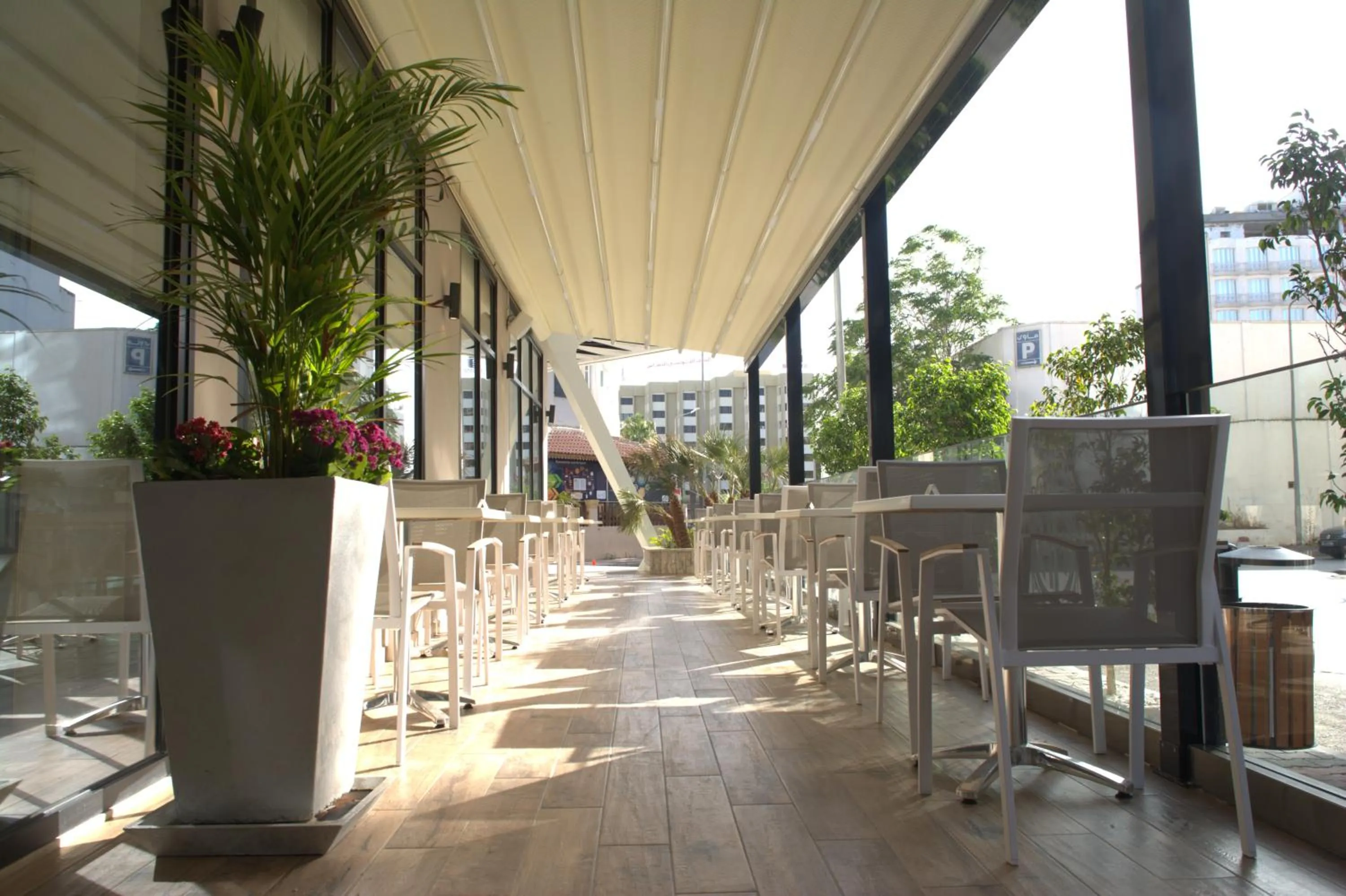 Patio in Marigold Hotel