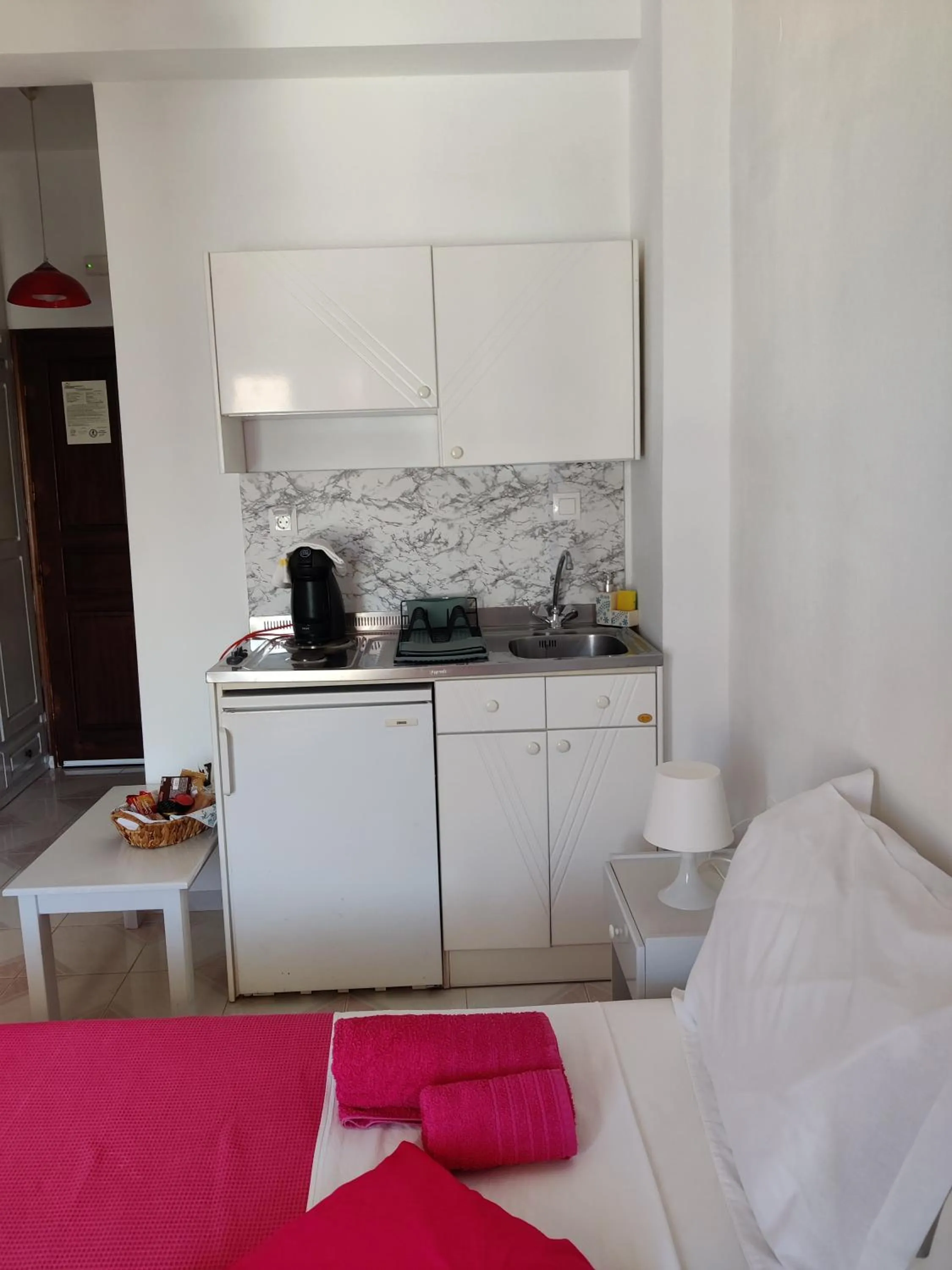 Bed in Drouga's Studios & Suites Astypalaia Greece