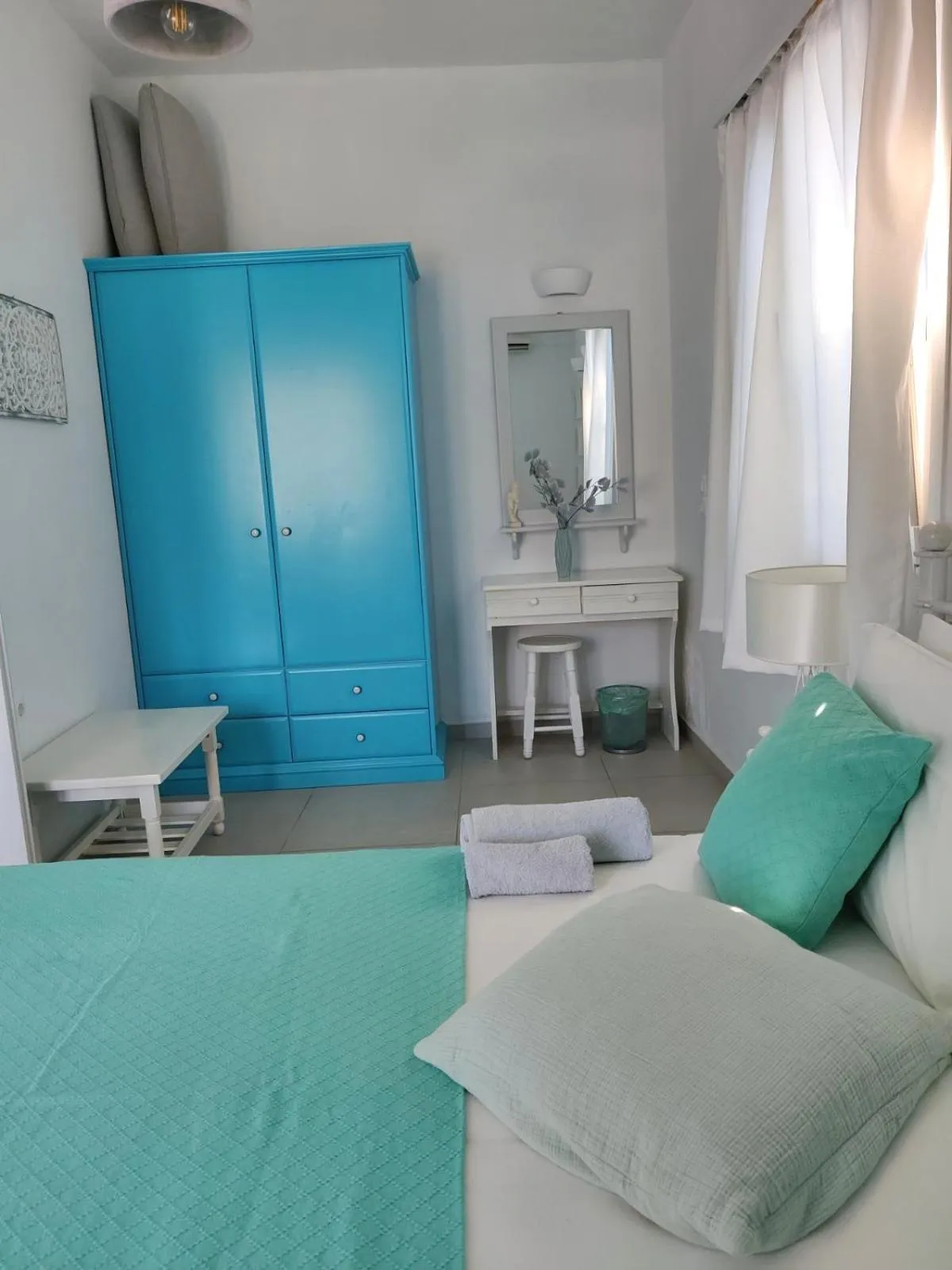 Bed in Drouga's Studios & Suites Astypalaia Greece