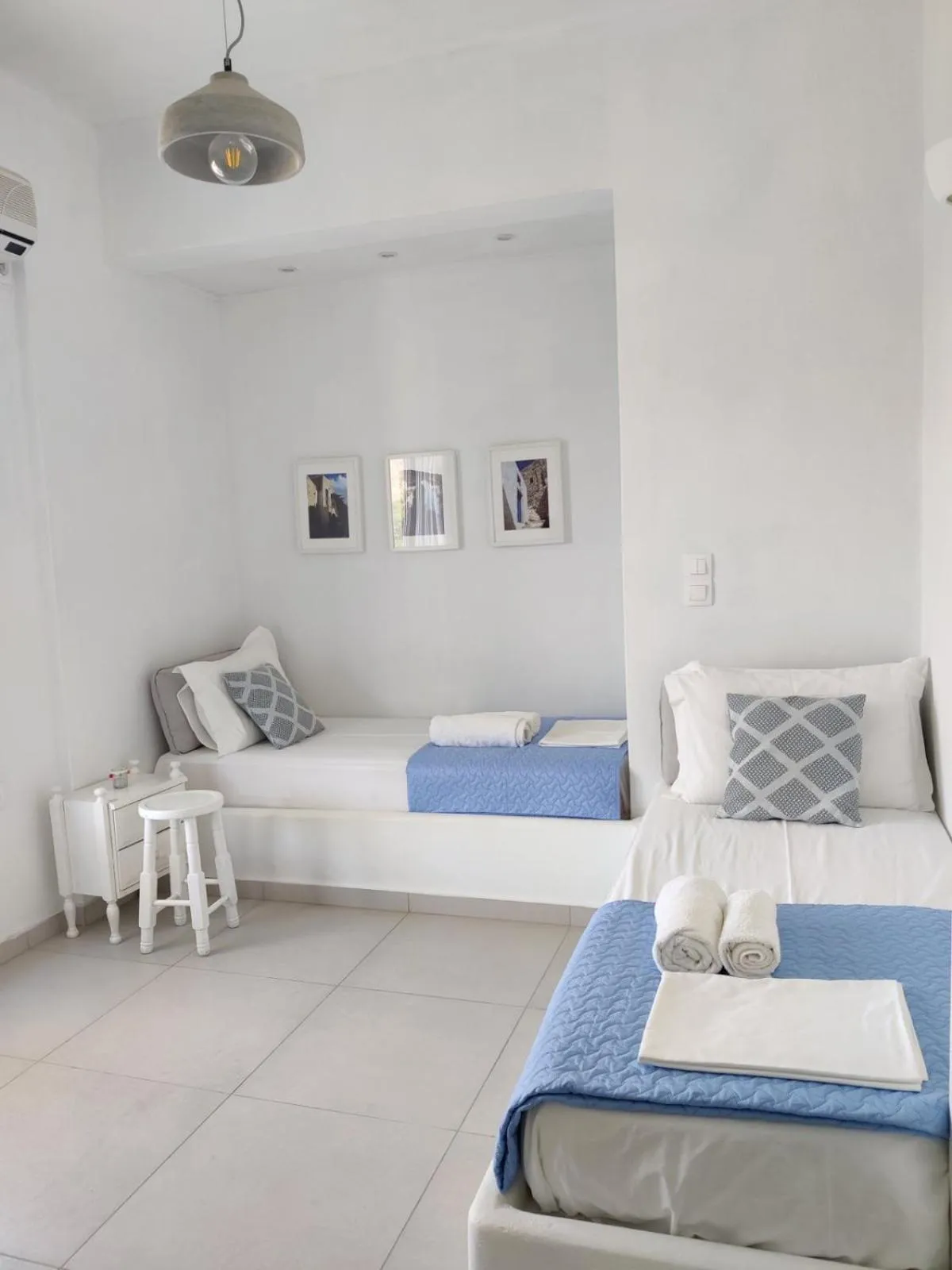 Bed in Drouga's Studios & Suites Astypalaia Greece