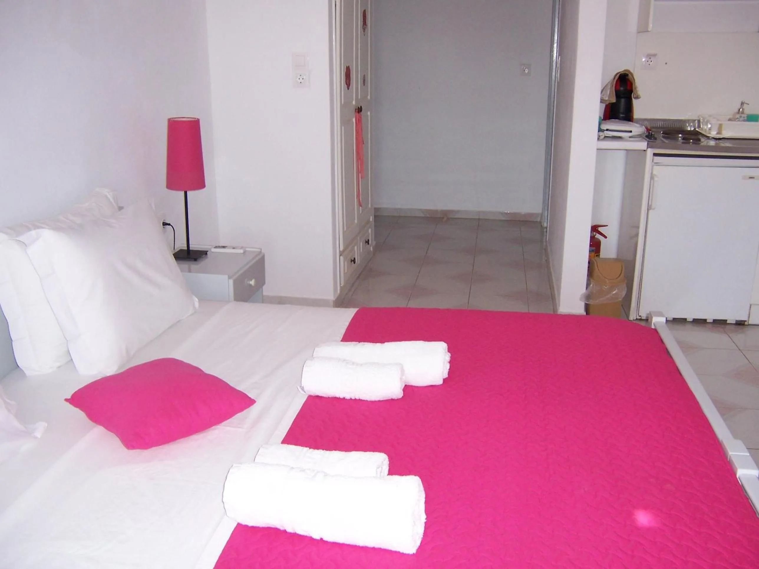 Bed in Drouga's Studios & Suites Astypalaia Greece
