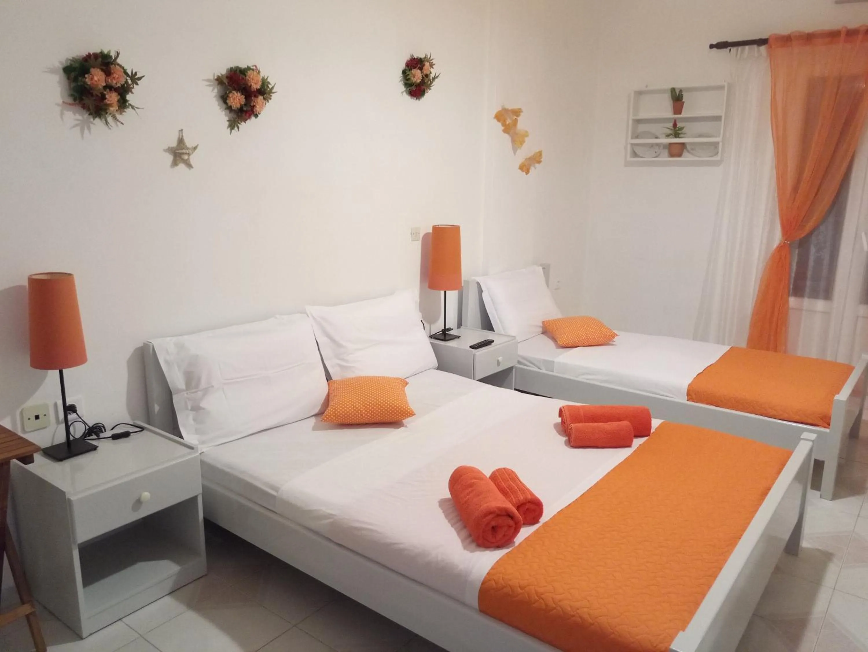Bed in Drouga's Studios & Suites Astypalaia Greece