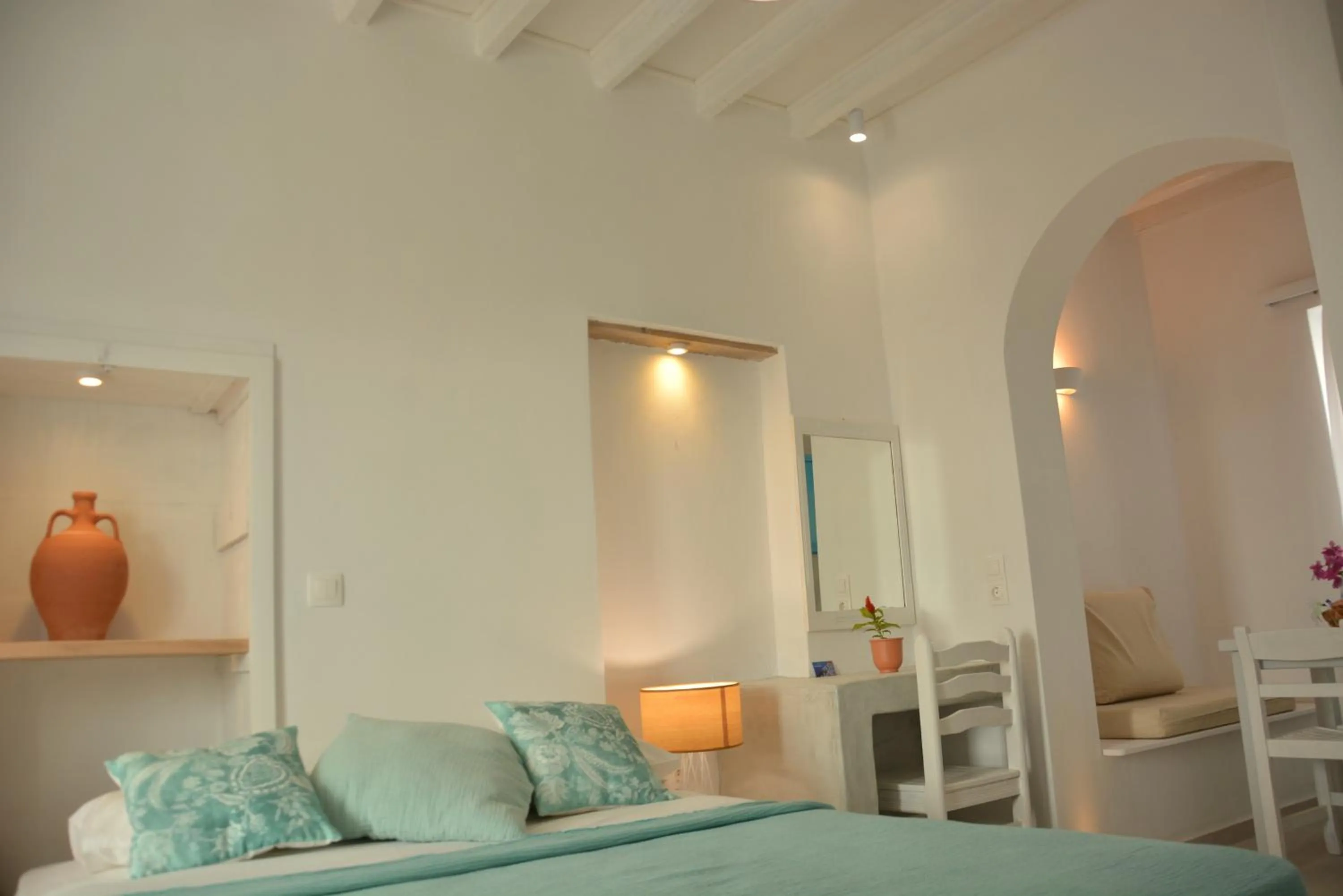Bed in Drouga's Studios & Suites Astypalaia Greece