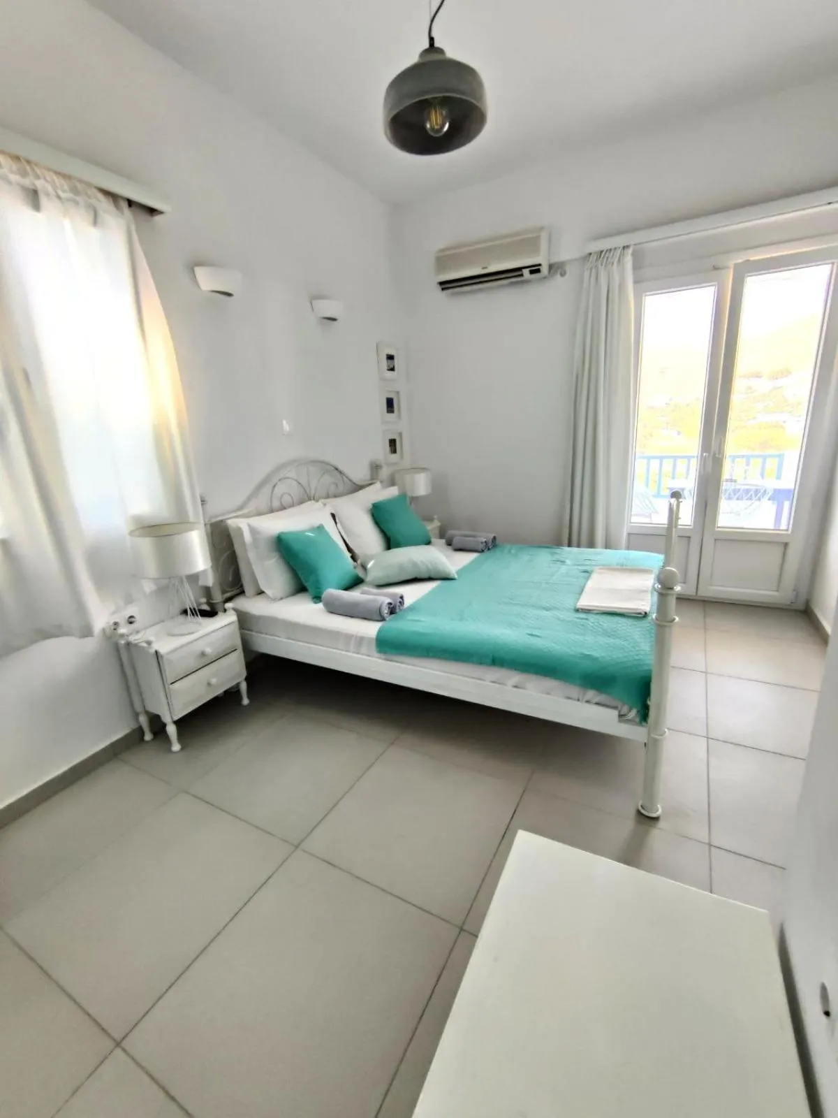 Bed in Drouga's Studios & Suites Astypalaia Greece