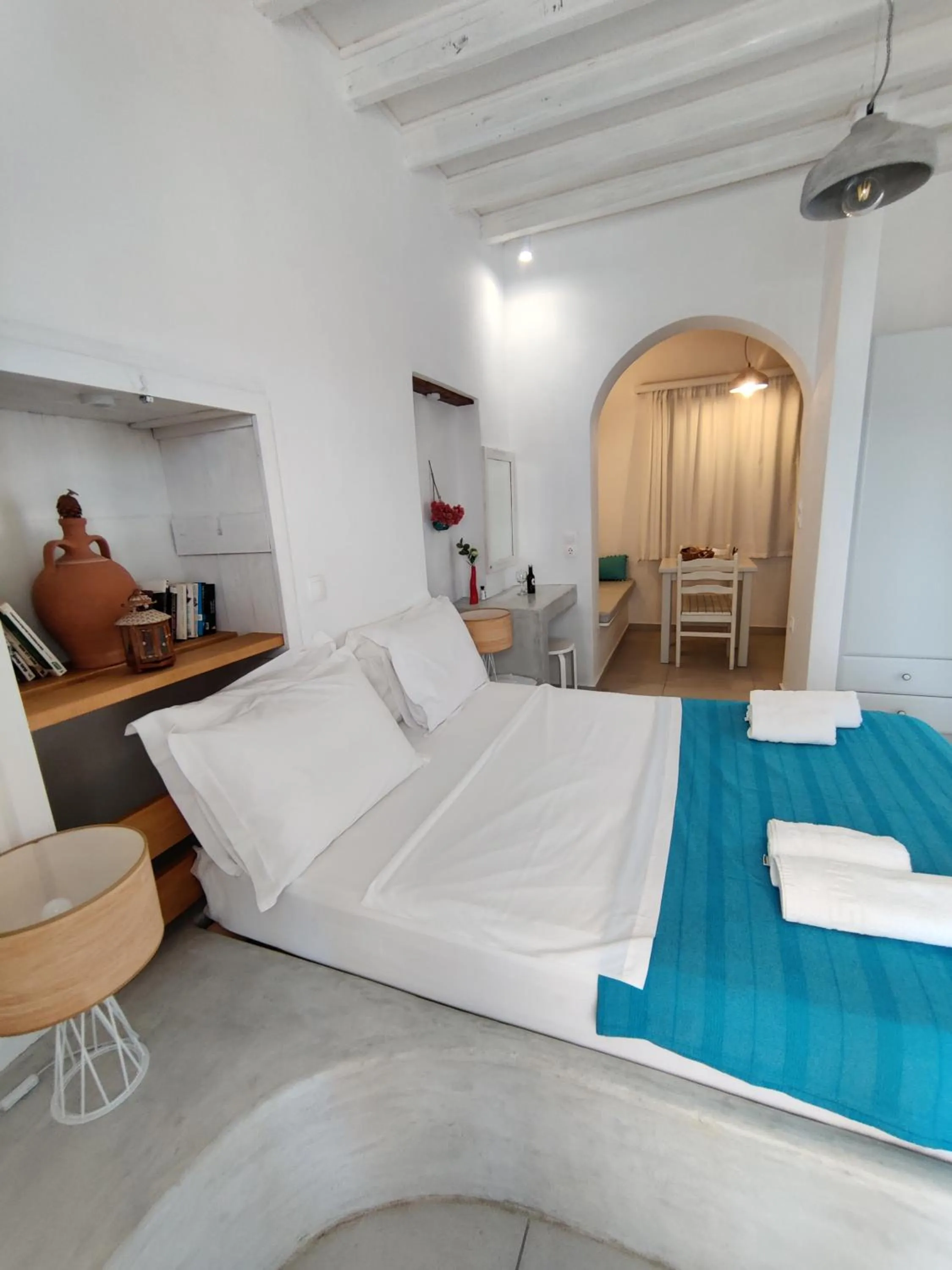 Bed in Drouga's Studios & Suites Astypalaia Greece
