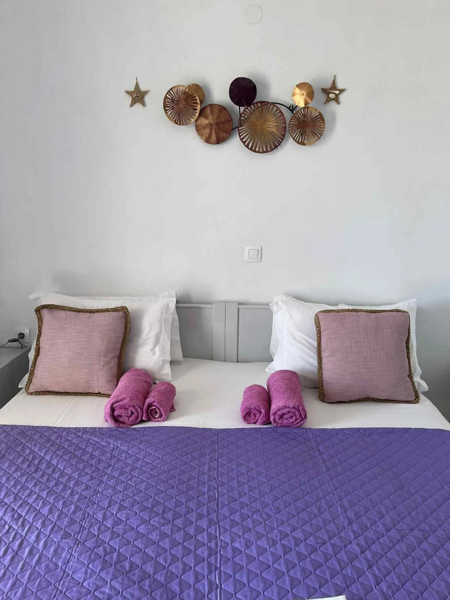 Bed in Drouga's Studios & Suites Astypalaia Greece