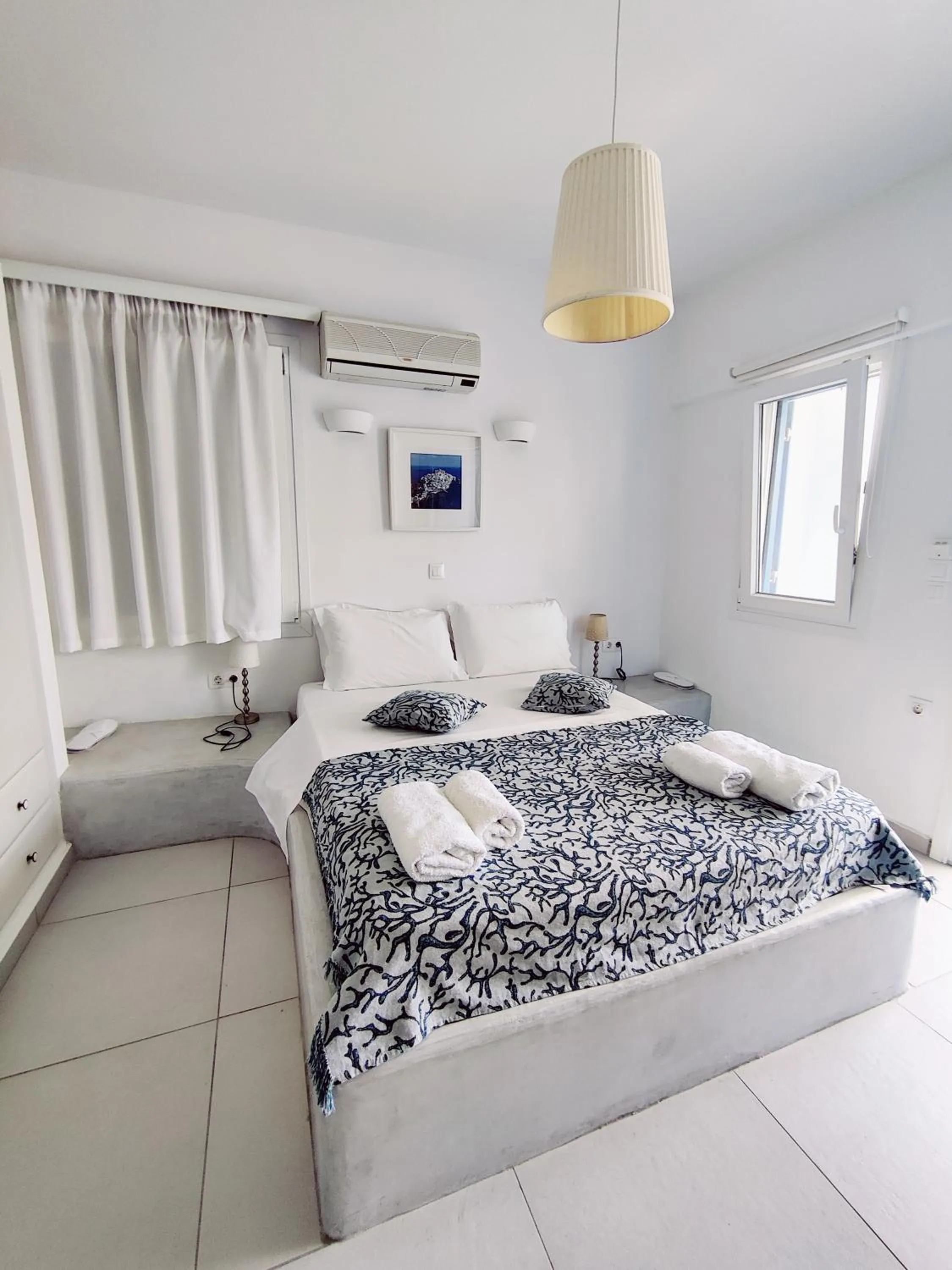 Bed in Drouga's Studios & Suites Astypalaia Greece