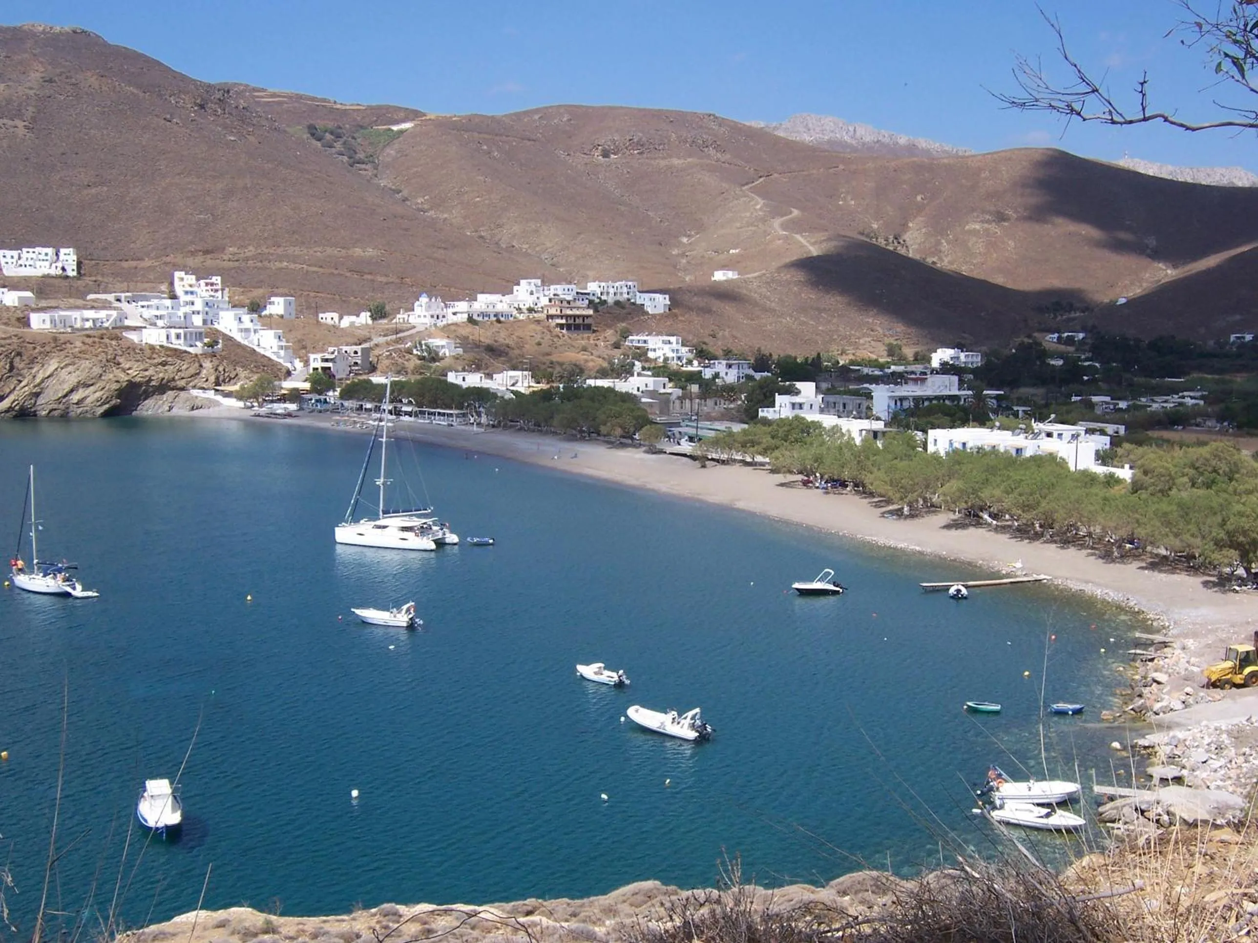 Bird's eye view in Drouga's Studios & Suites Astypalaia Greece