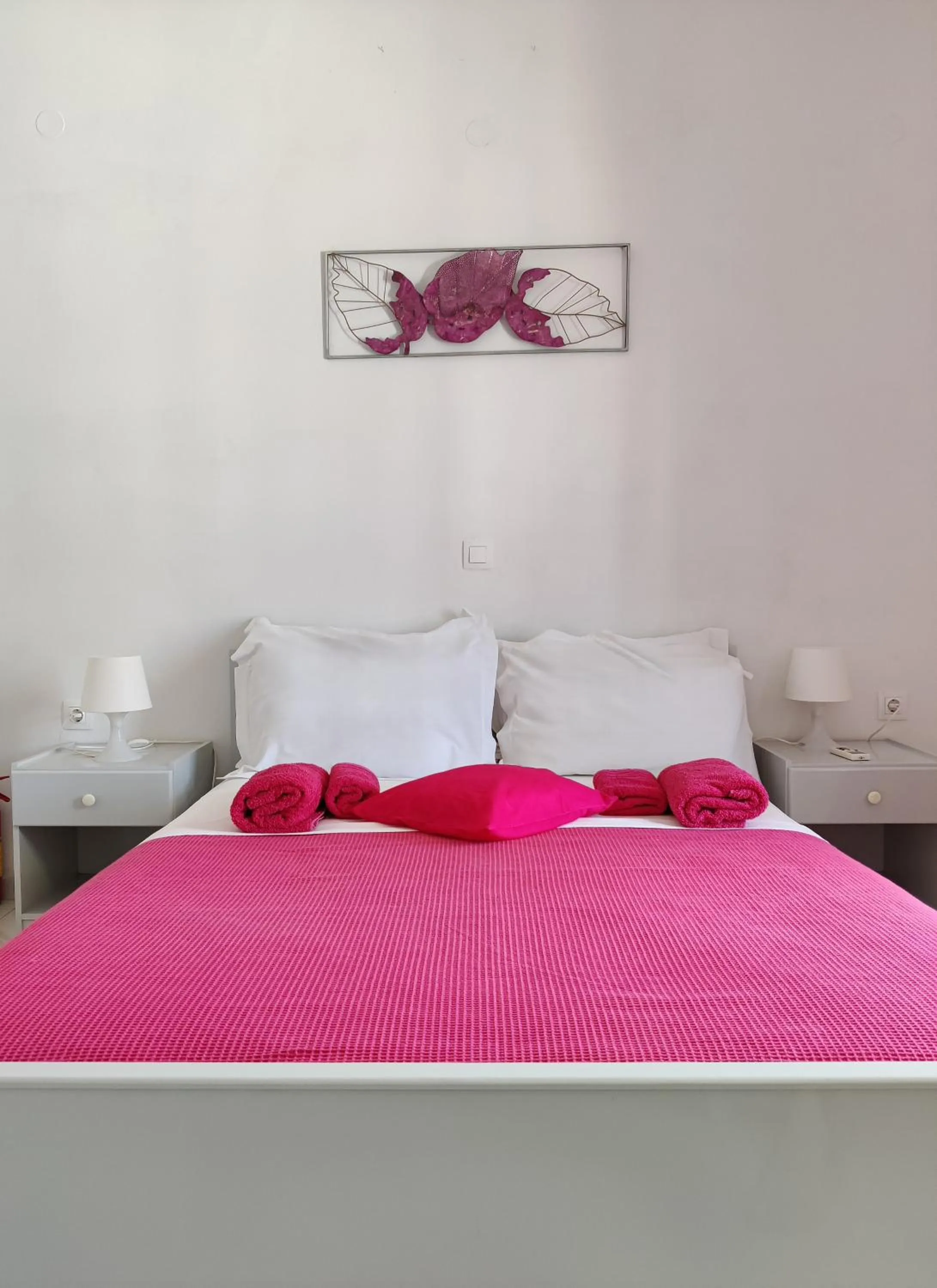 Bed in Drouga's Studios & Suites Astypalaia Greece