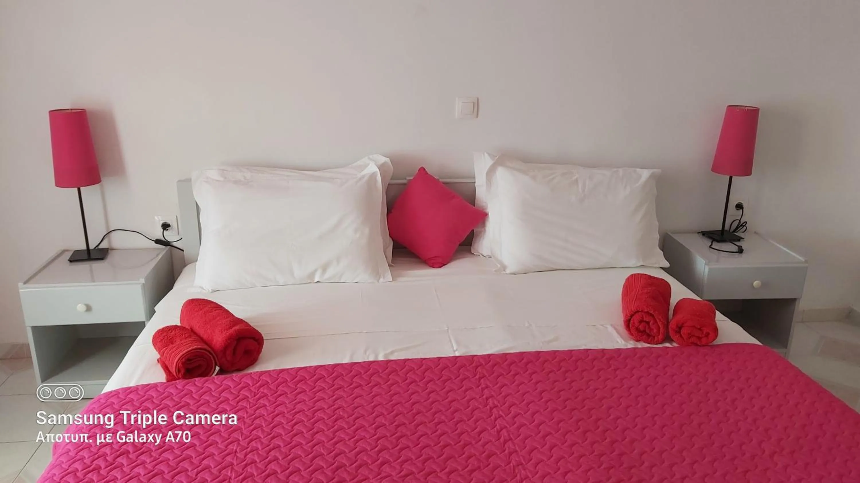 Bed in Drouga's Studios & Suites Astypalaia Greece