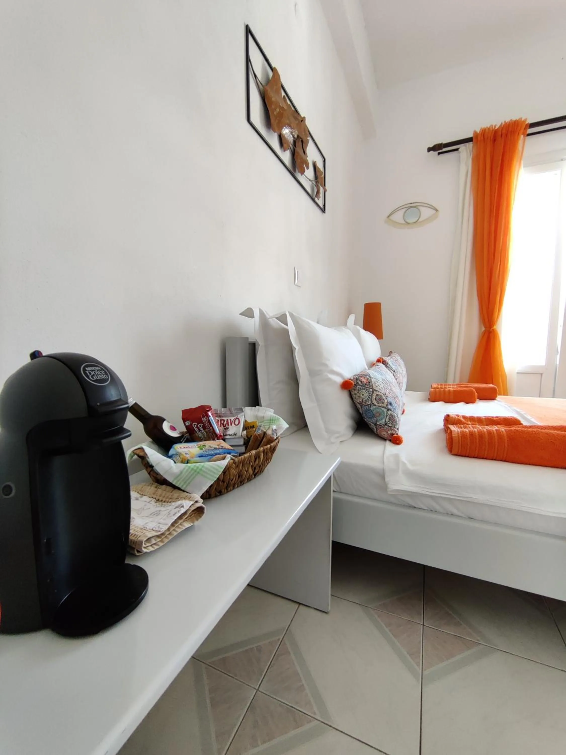 Bed in Drouga's Studios & Suites Astypalaia Greece