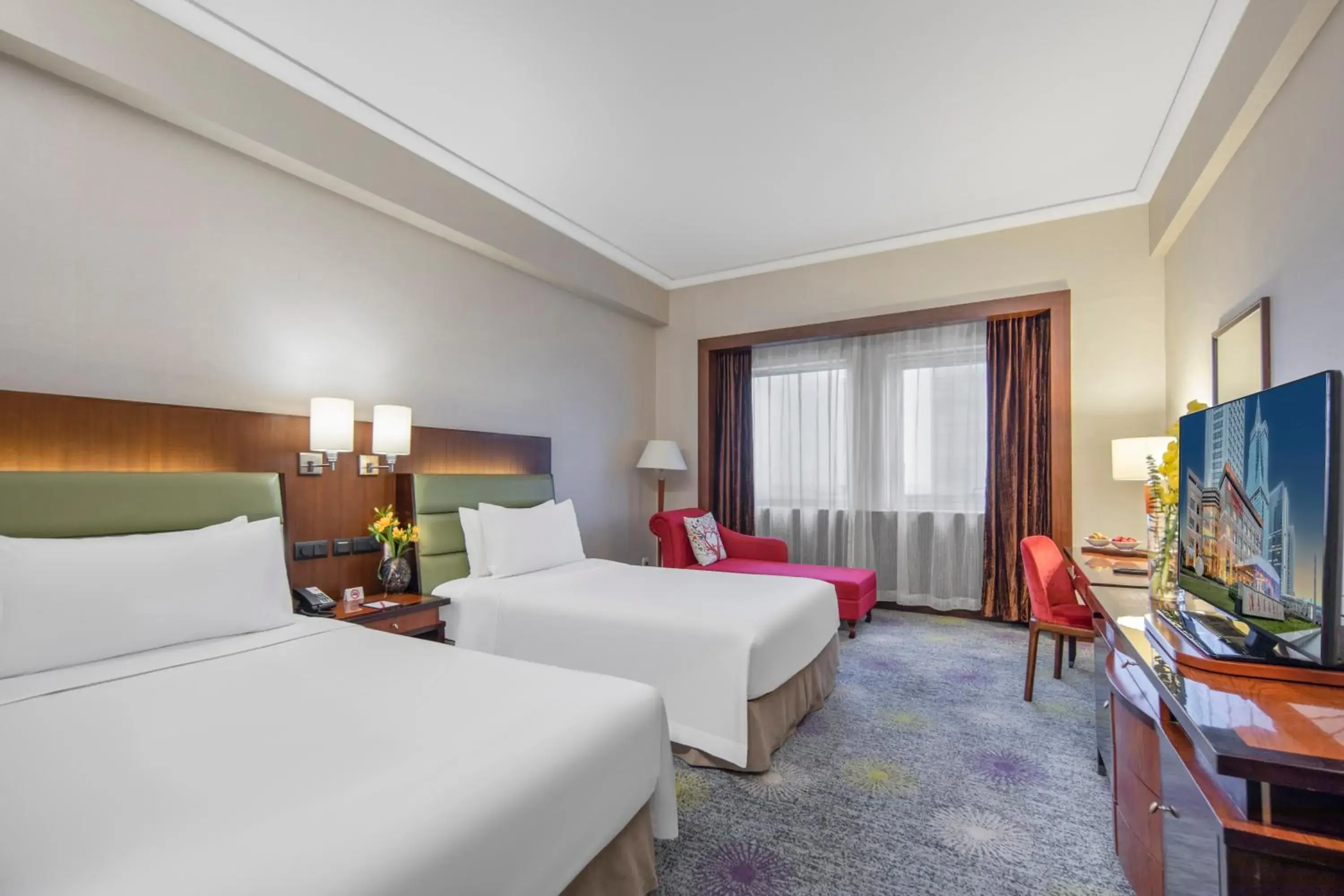 Twin Room - Non-Smoking in Ramada Plaza Pudong Shanghai Twin Room - Non-Smoking in Ramada Plaza Pudong Shanghai