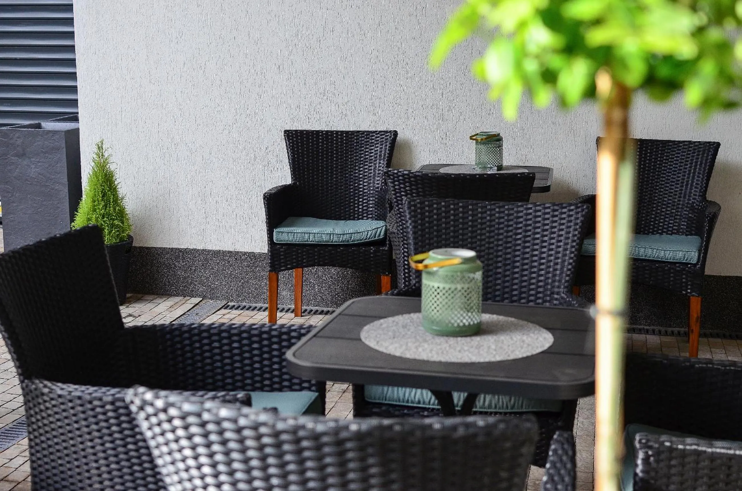 Patio in AGA Tenis Apartments by Radwańska