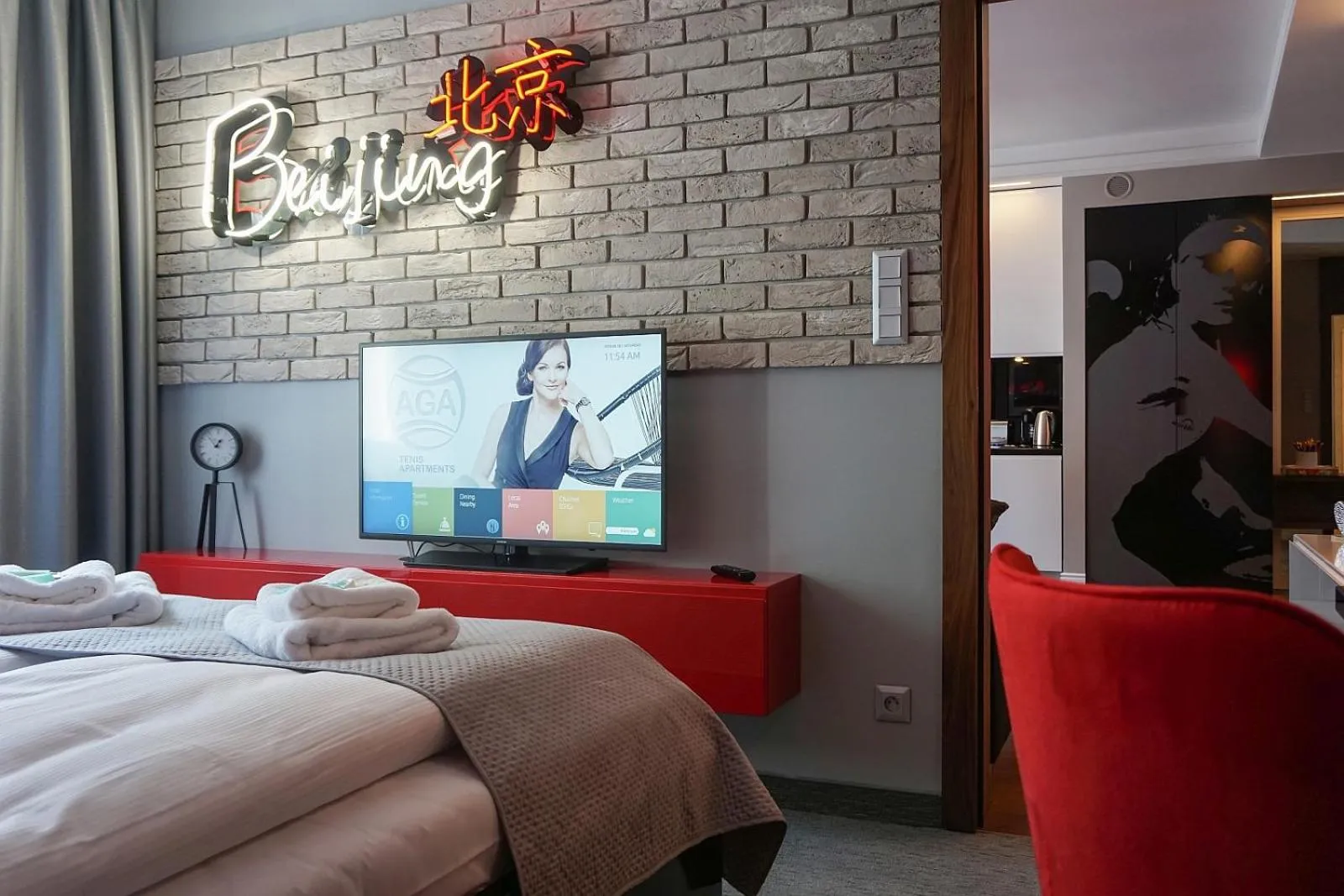 Bedroom, Bed in AGA Tenis Apartments by Radwańska