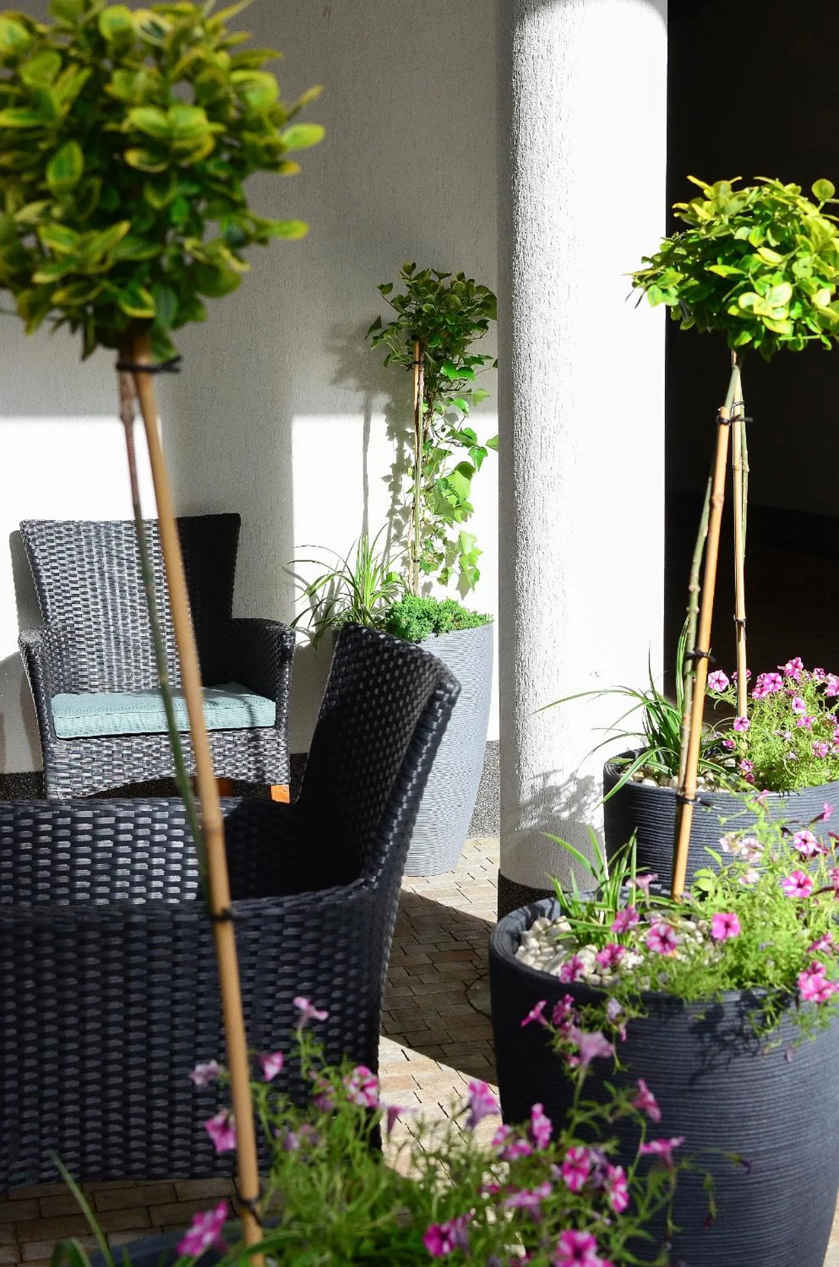 Patio in AGA Tenis Apartments by Radwańska