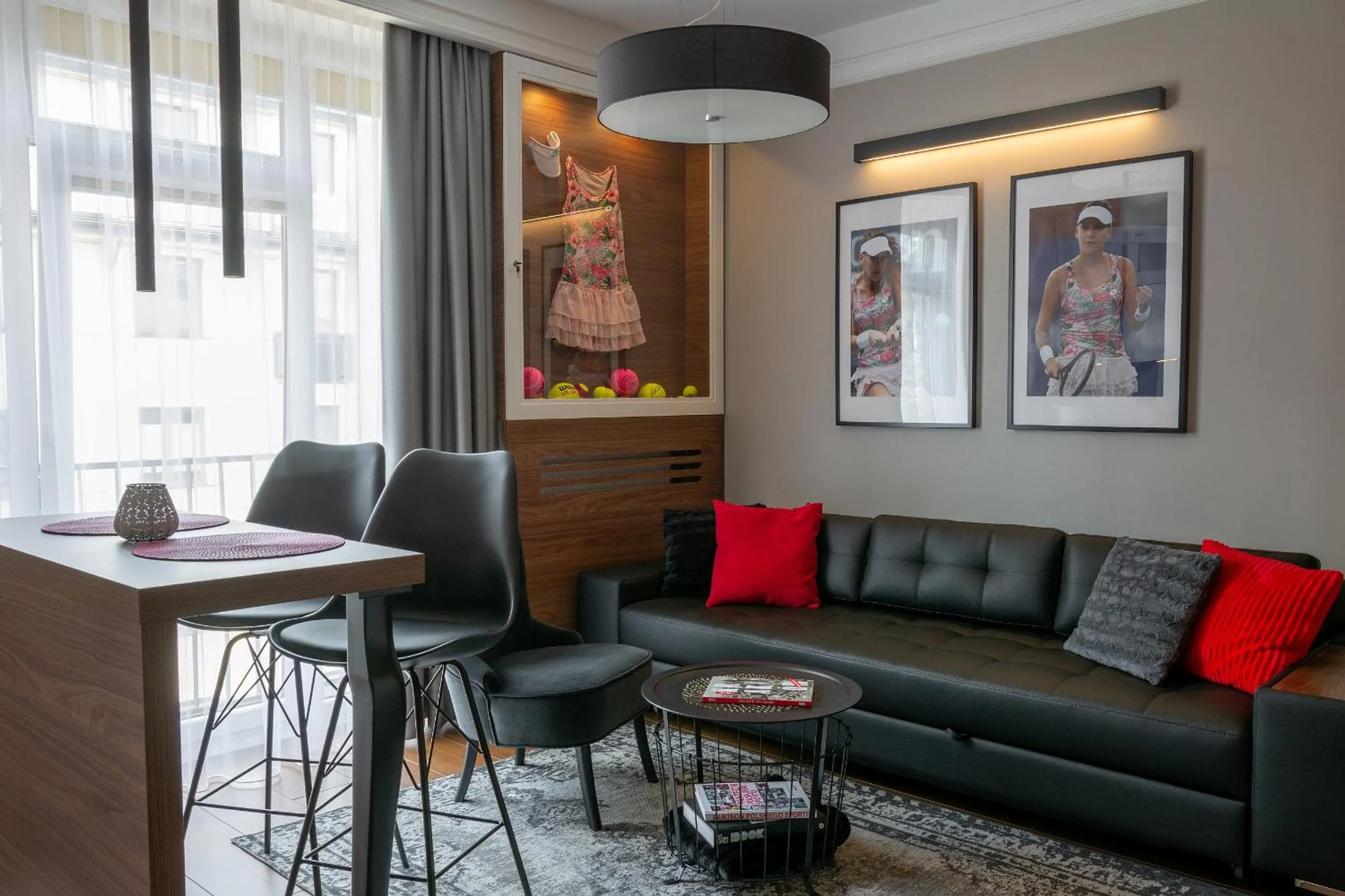 Living room in AGA Tenis Apartments by Radwańska